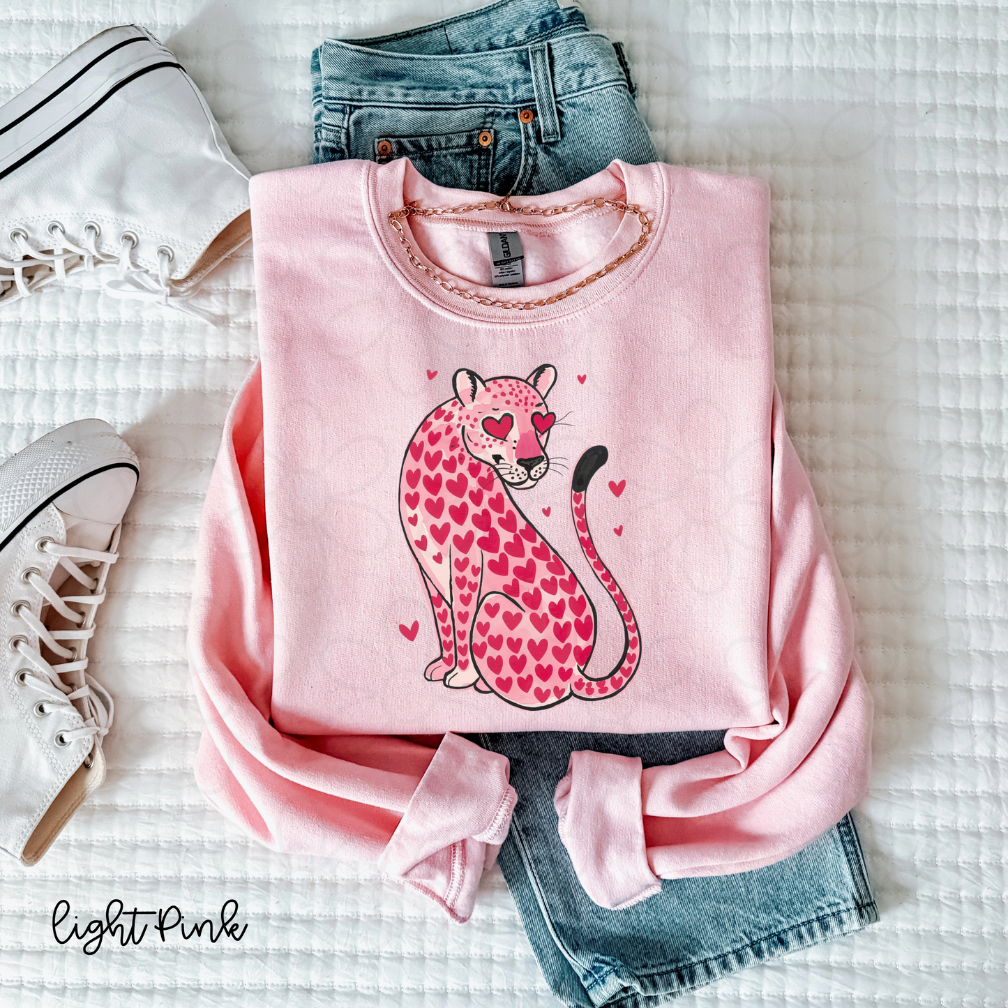 Valentine Leopard Completed Tee