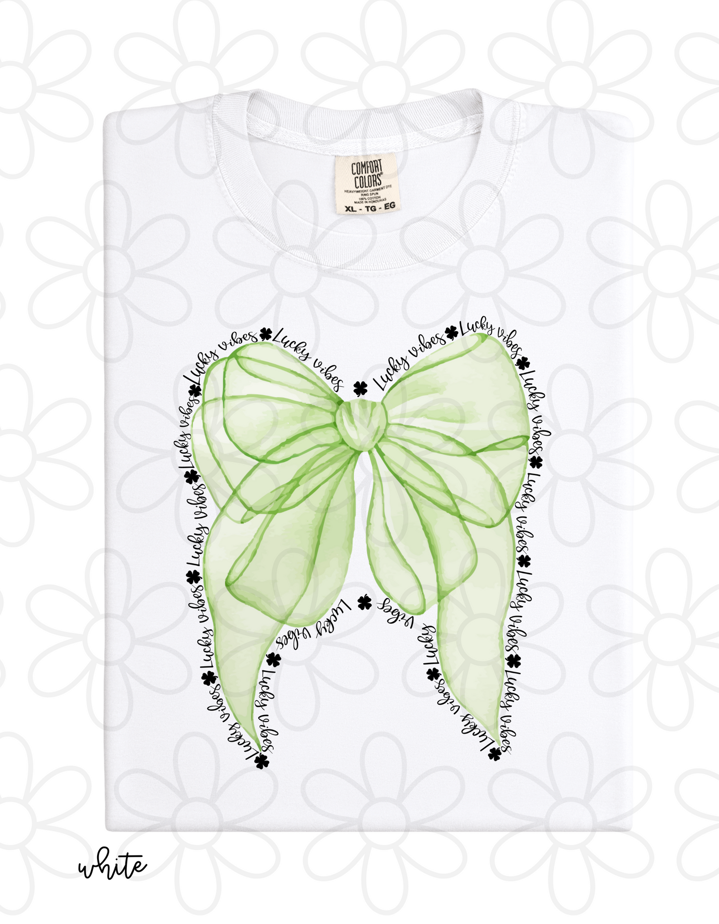 Lucky Vibes Coquette Bow DTF Transfer