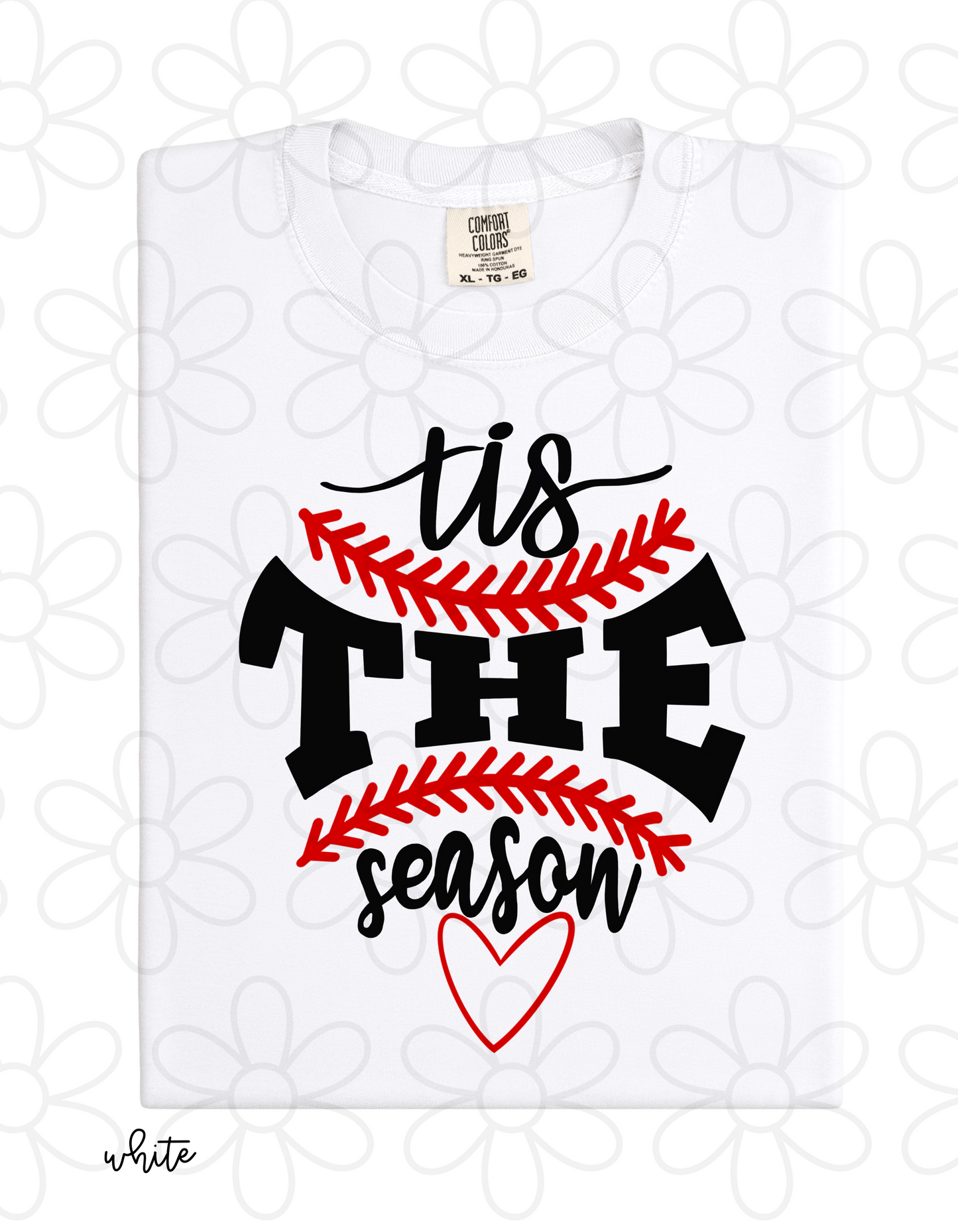 Baseball Tis The Season Kids Completed Tee
