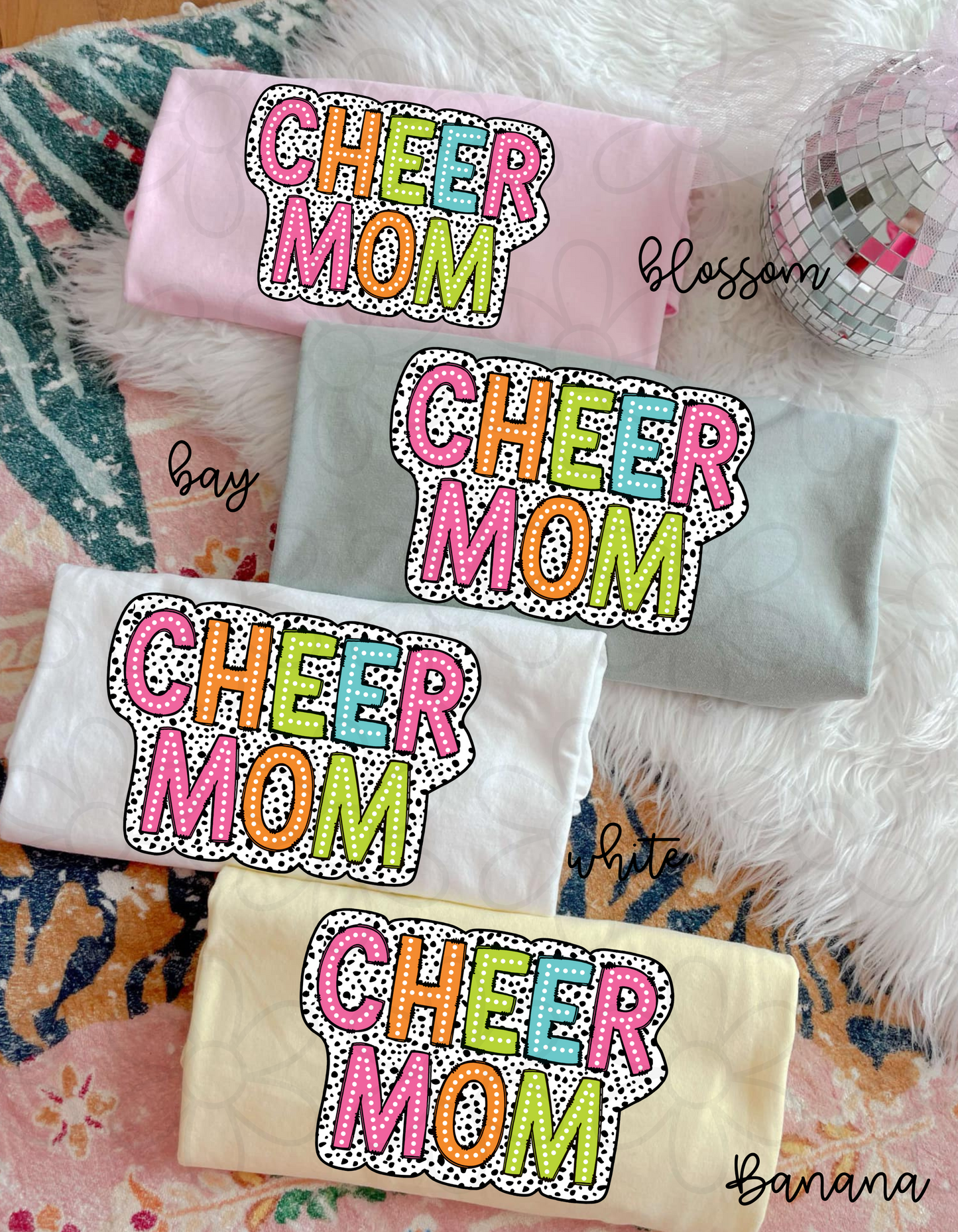 Speckle Bright Cheer Mom Completed Tee