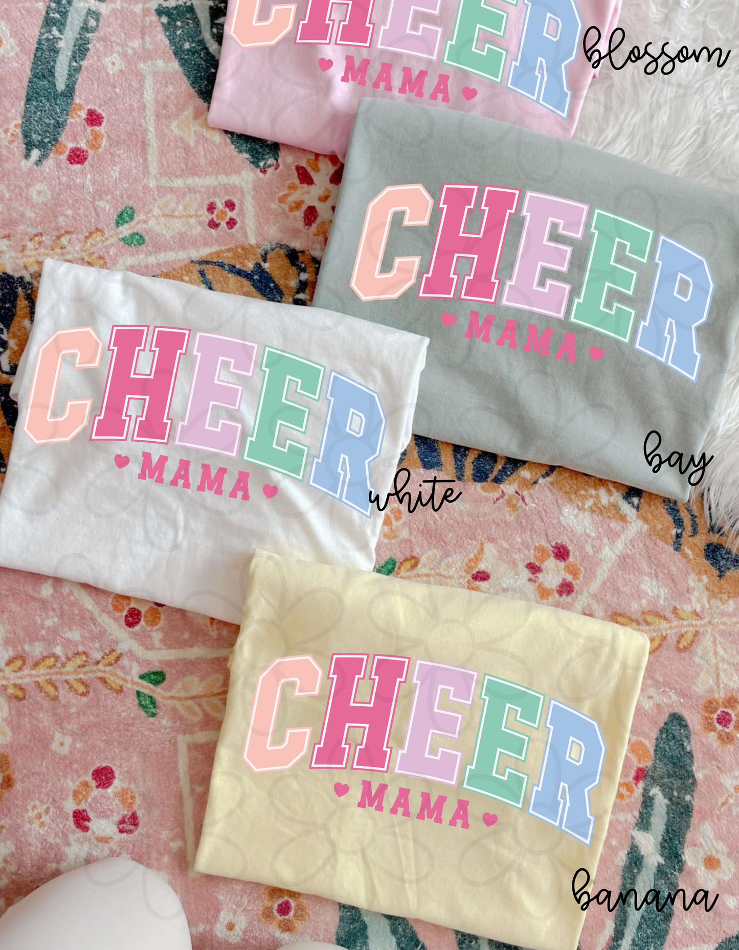 Pastel Varsity Cheer Mama DTF Transfer
