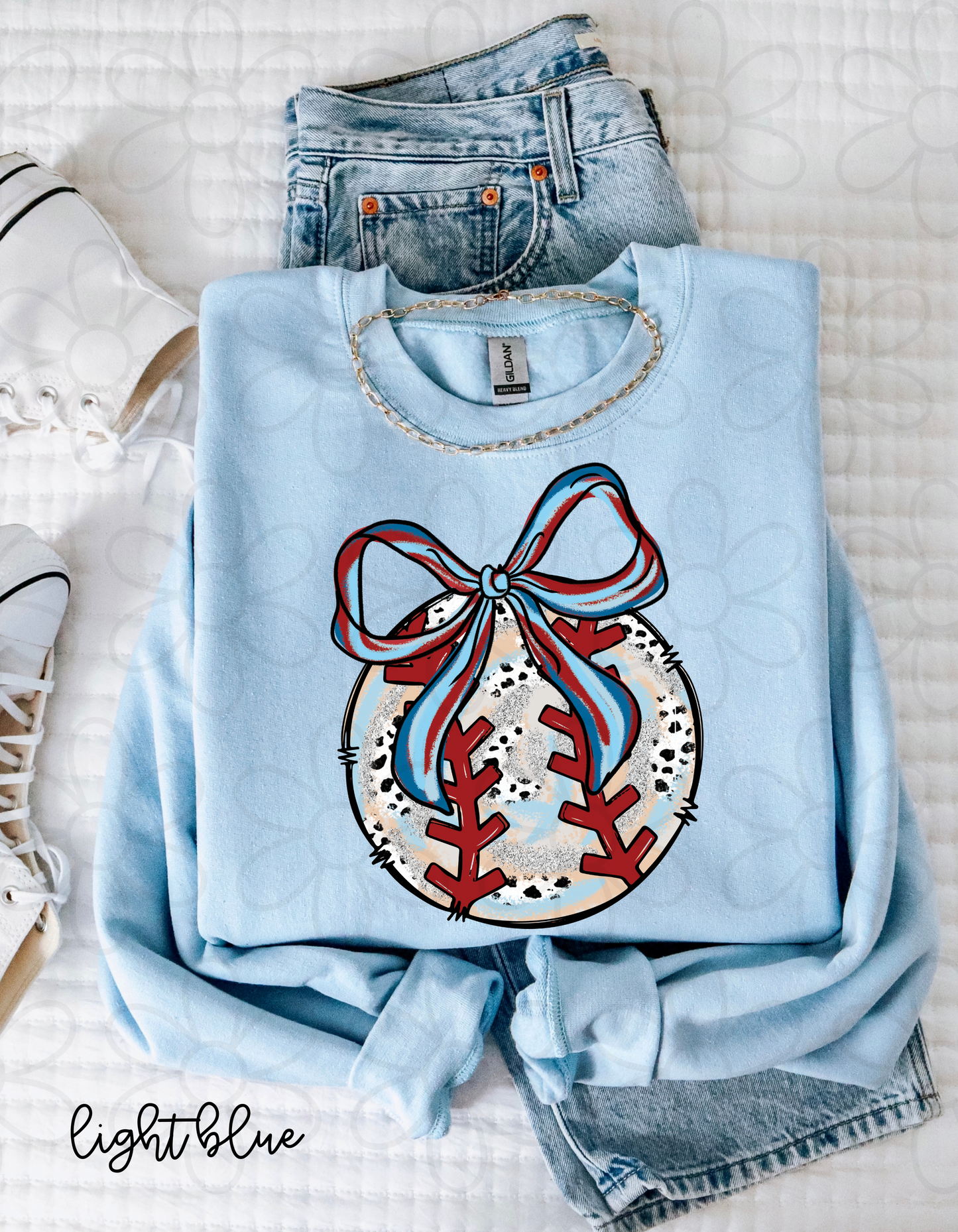 Silver Glitter Coquette Baseball Kids Completed Tee