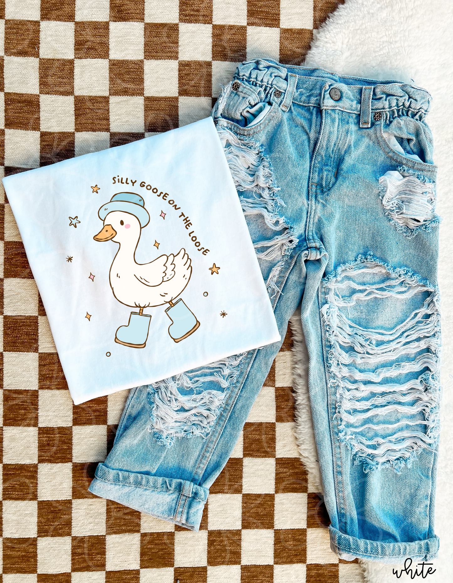 Boy Silly Goose On The Loose Kids Completed Tee