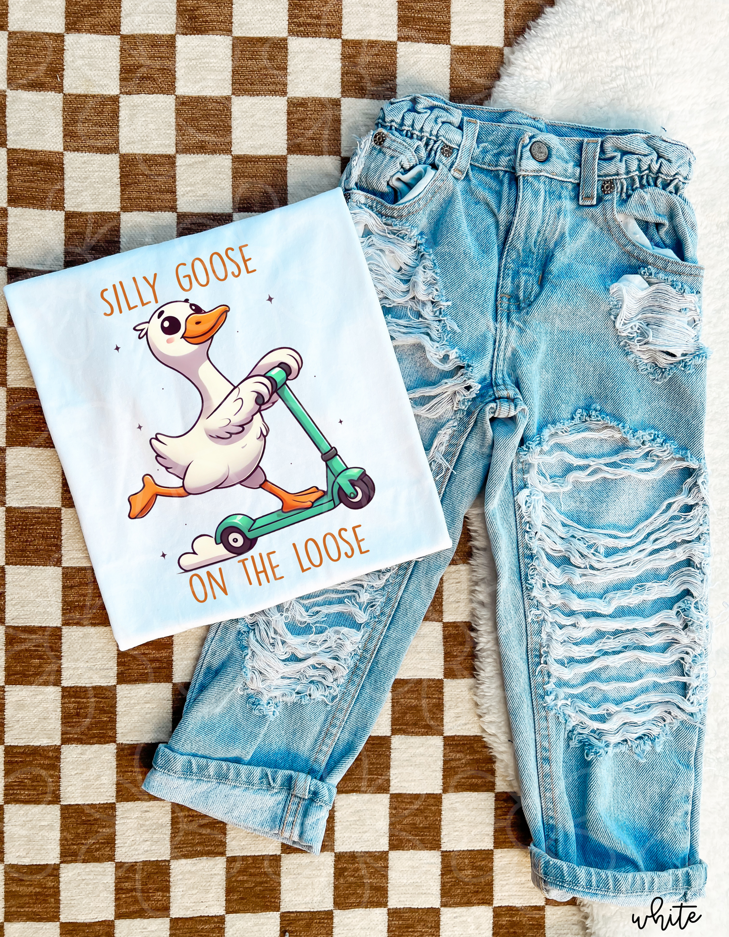 Silly Goose On The Loose Kids Completed Tee