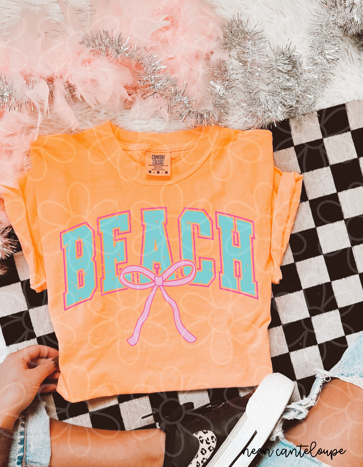 Distressed Coquette Beach Completed Tee