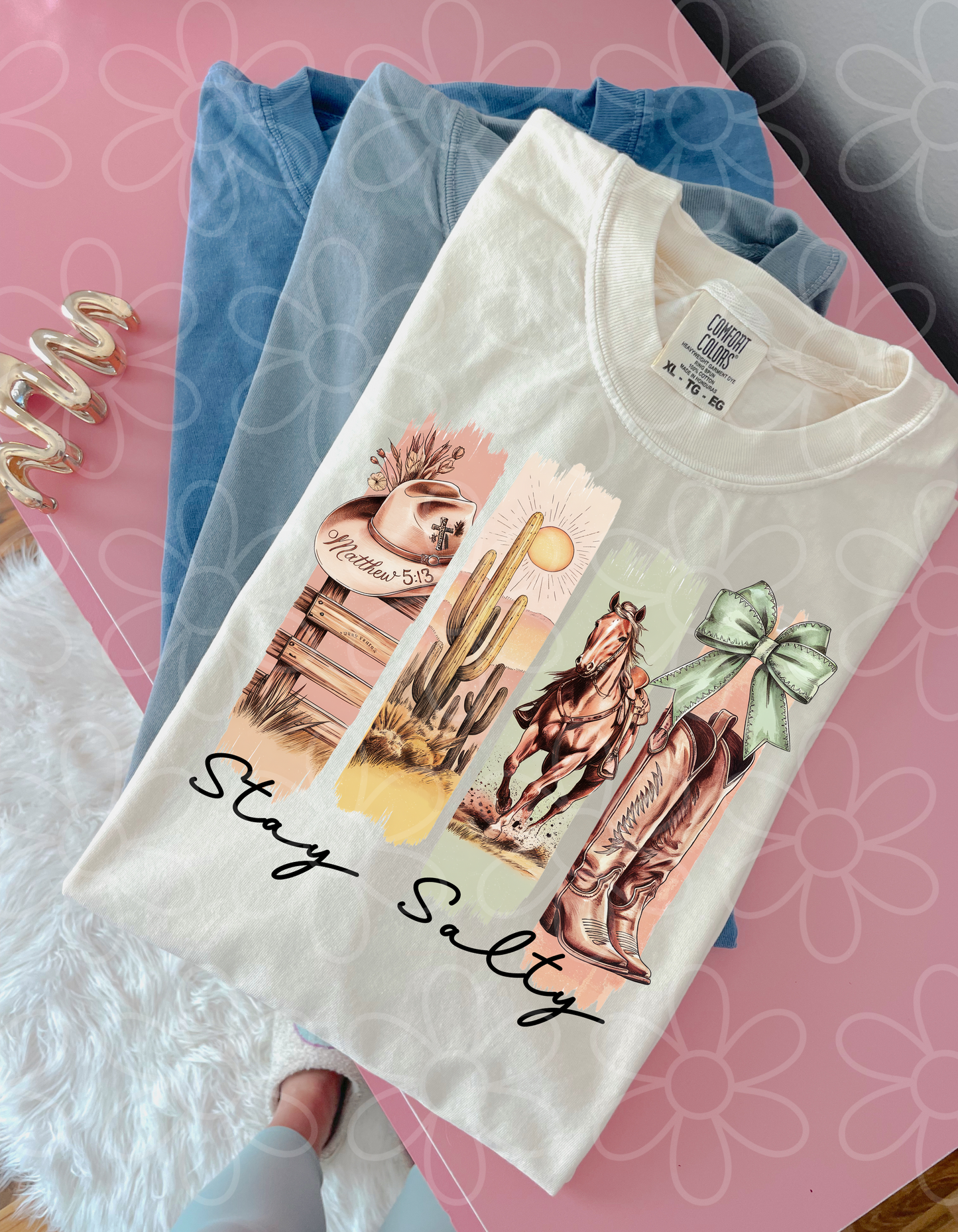 Western Stay Salty Completed Tee