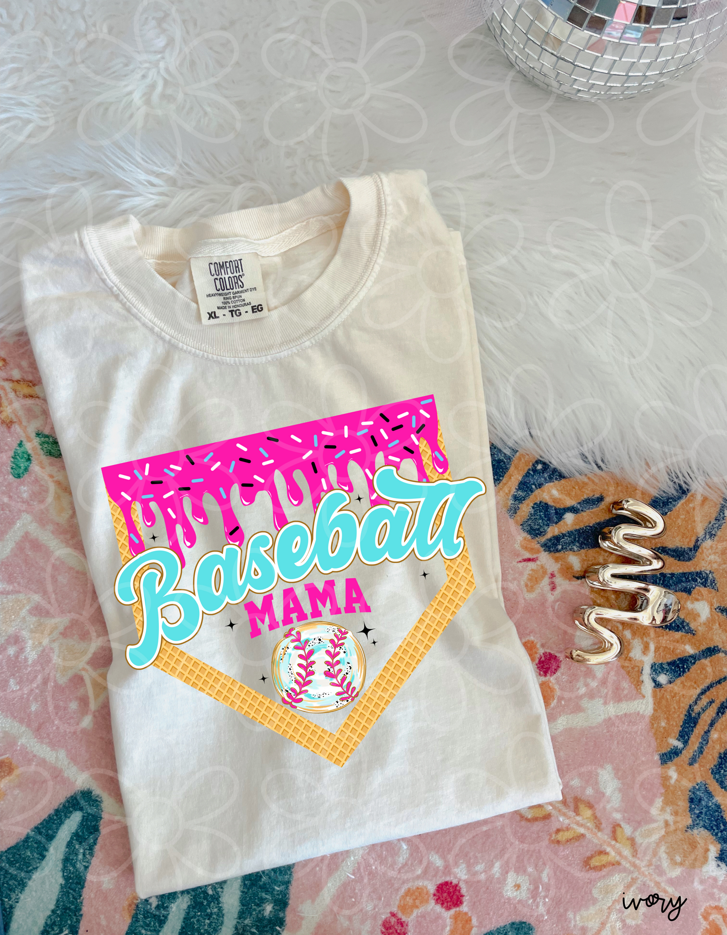 Drip Base Baseball Mama DTF Transfer