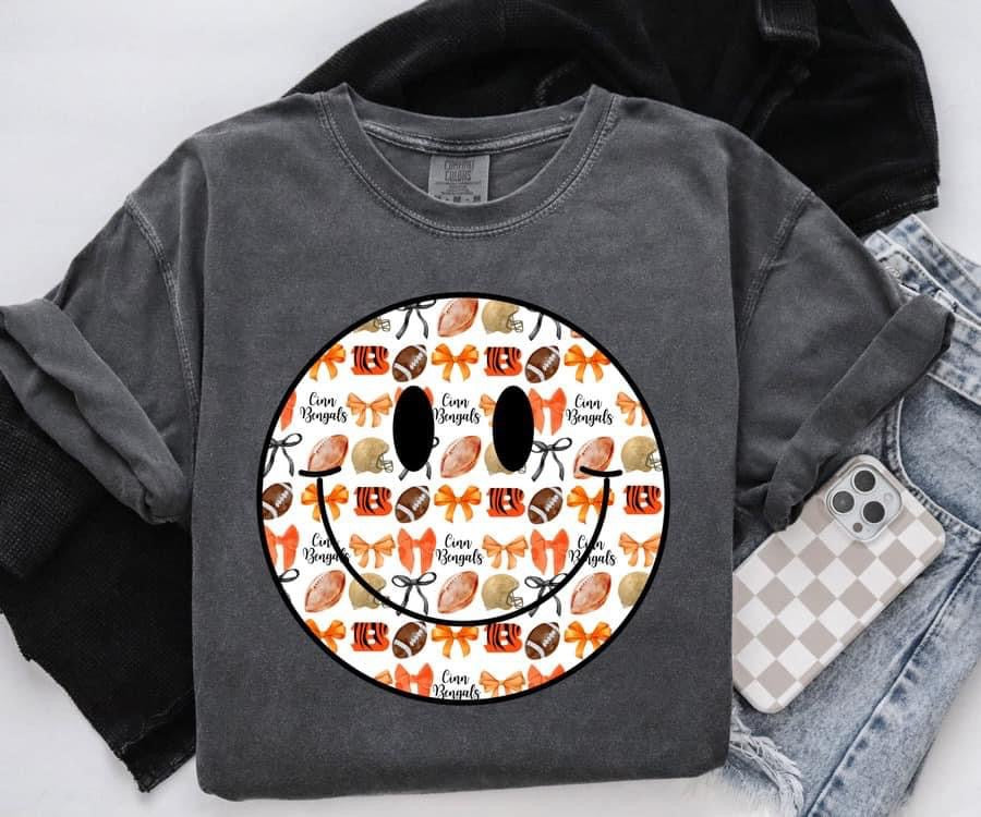 Cincinnati Bengals Smiley 🏈 Completed Tee
