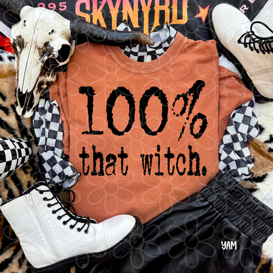 100% That Witch DTF Transfer