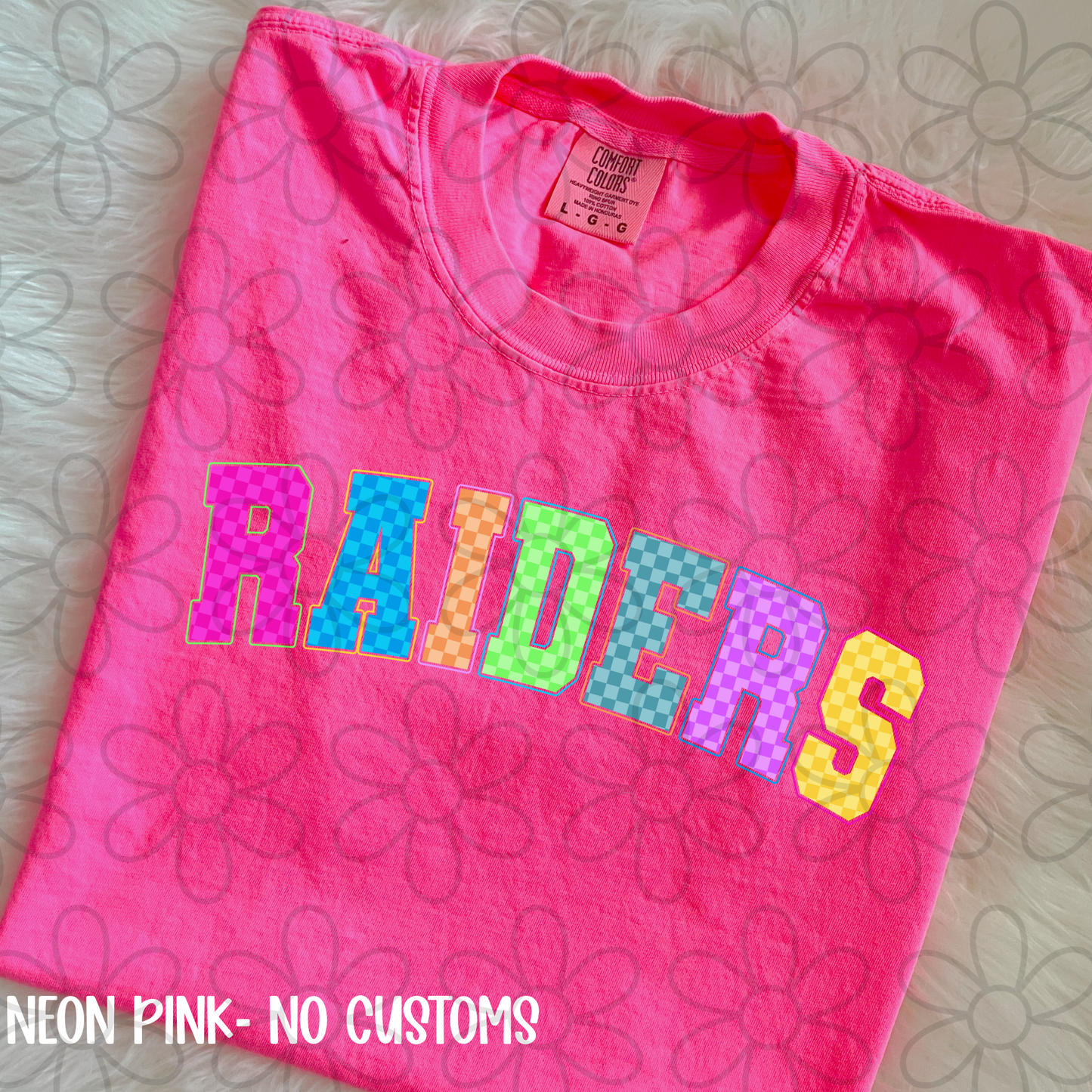 Colorful Checkered Sports Teams (Multiple Options) Completed Tee