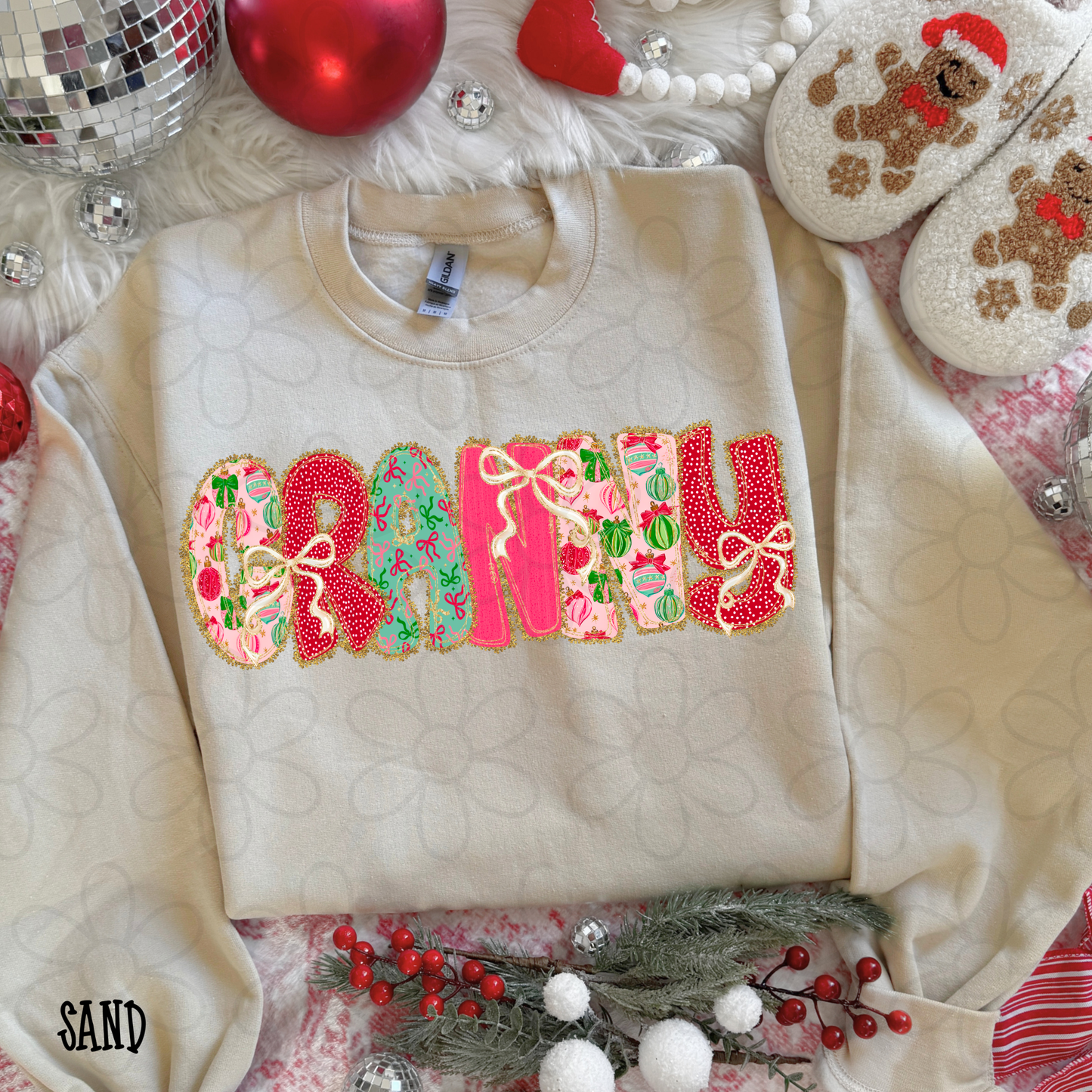 Christmas Bows Names (Multiple Options) DTF Transfer
