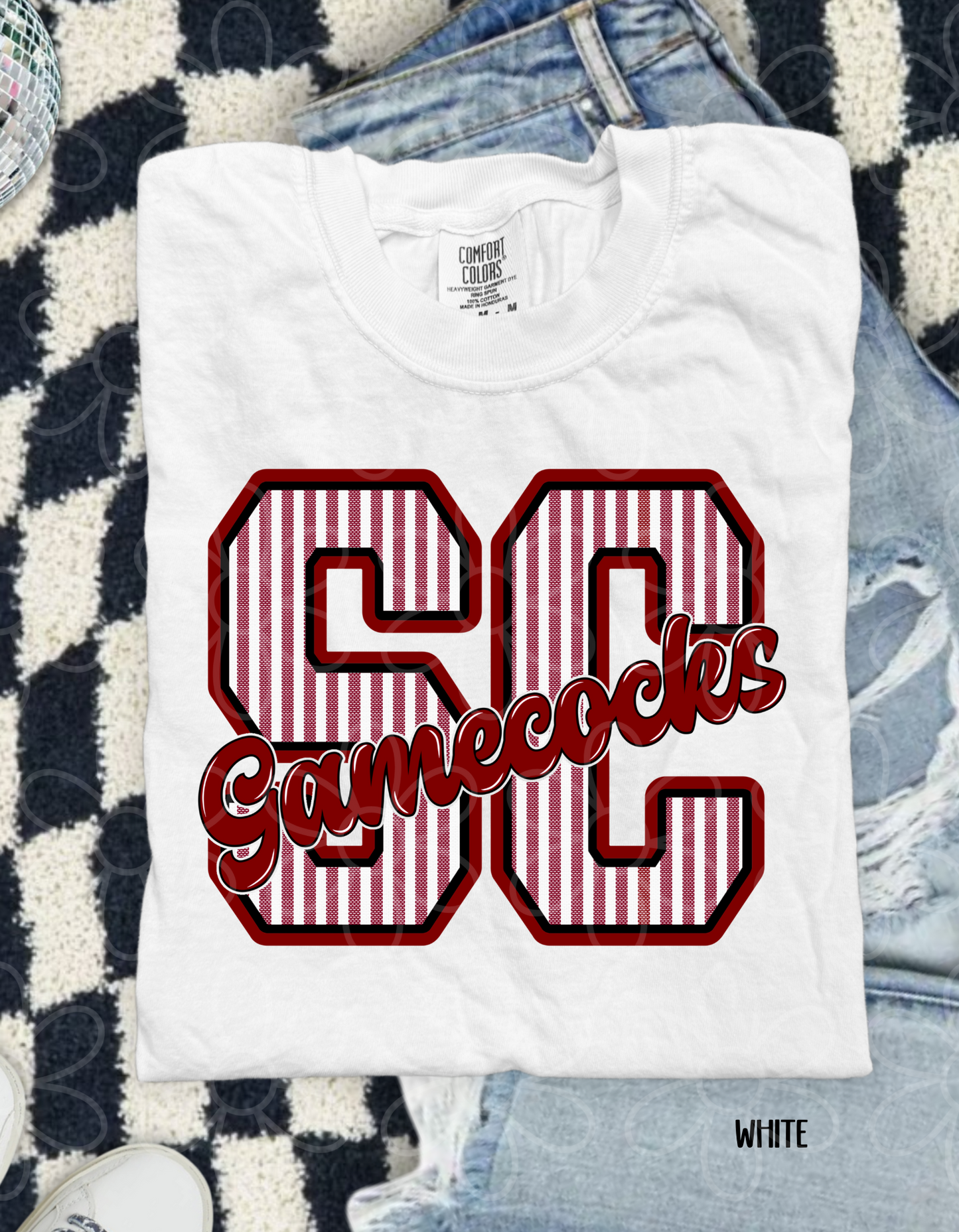 Striped Sports Teams (Multiple Options) Kids Completed Tee