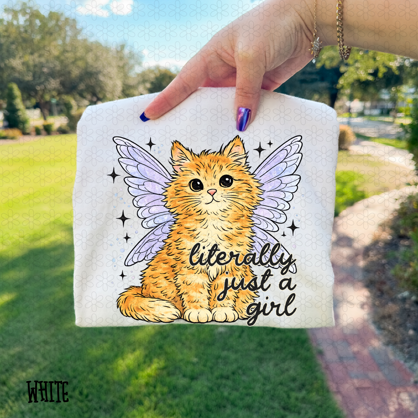 Cat Literally Just A Girl DTF Transfer
