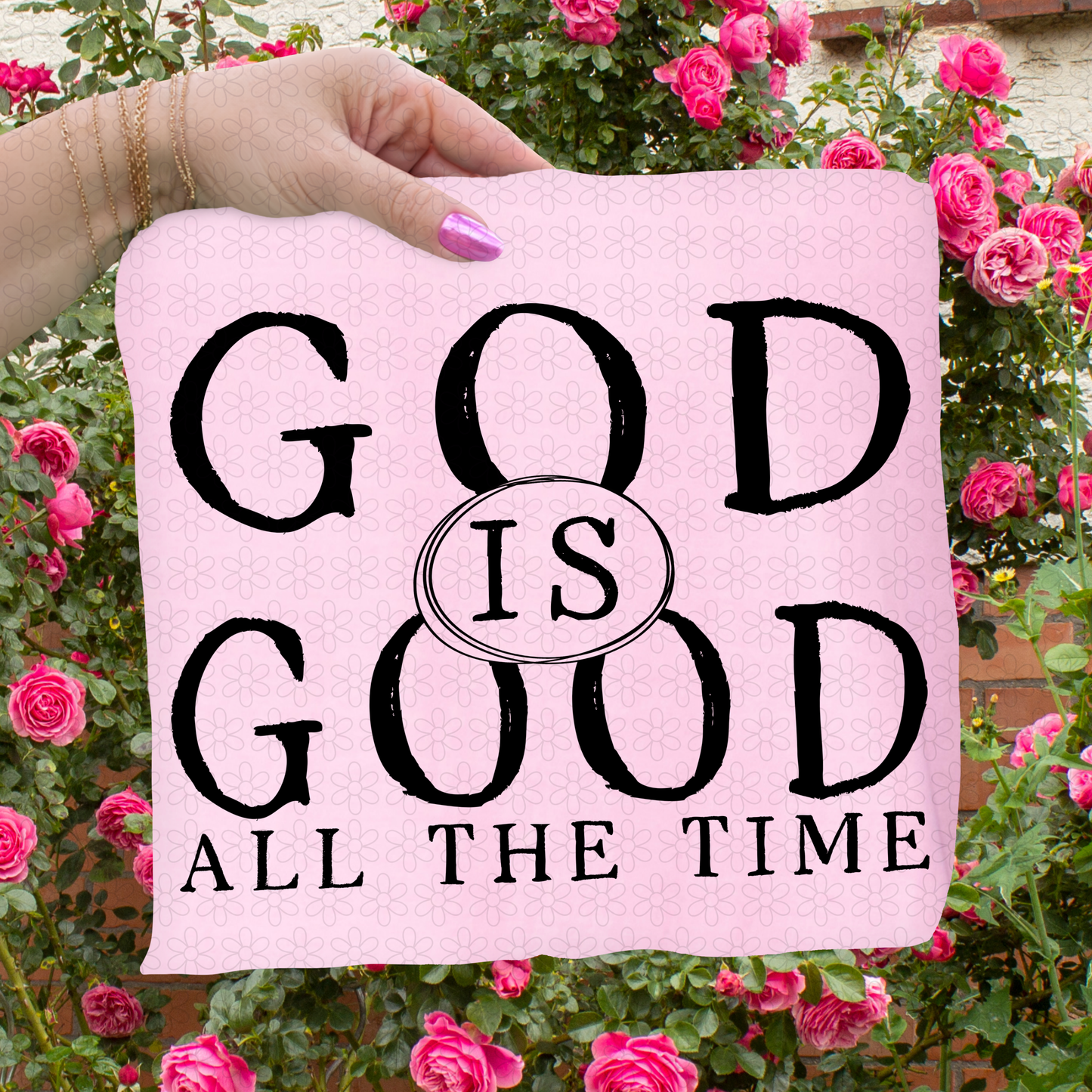 Distressed God Is Good All The Time DTF Transfer