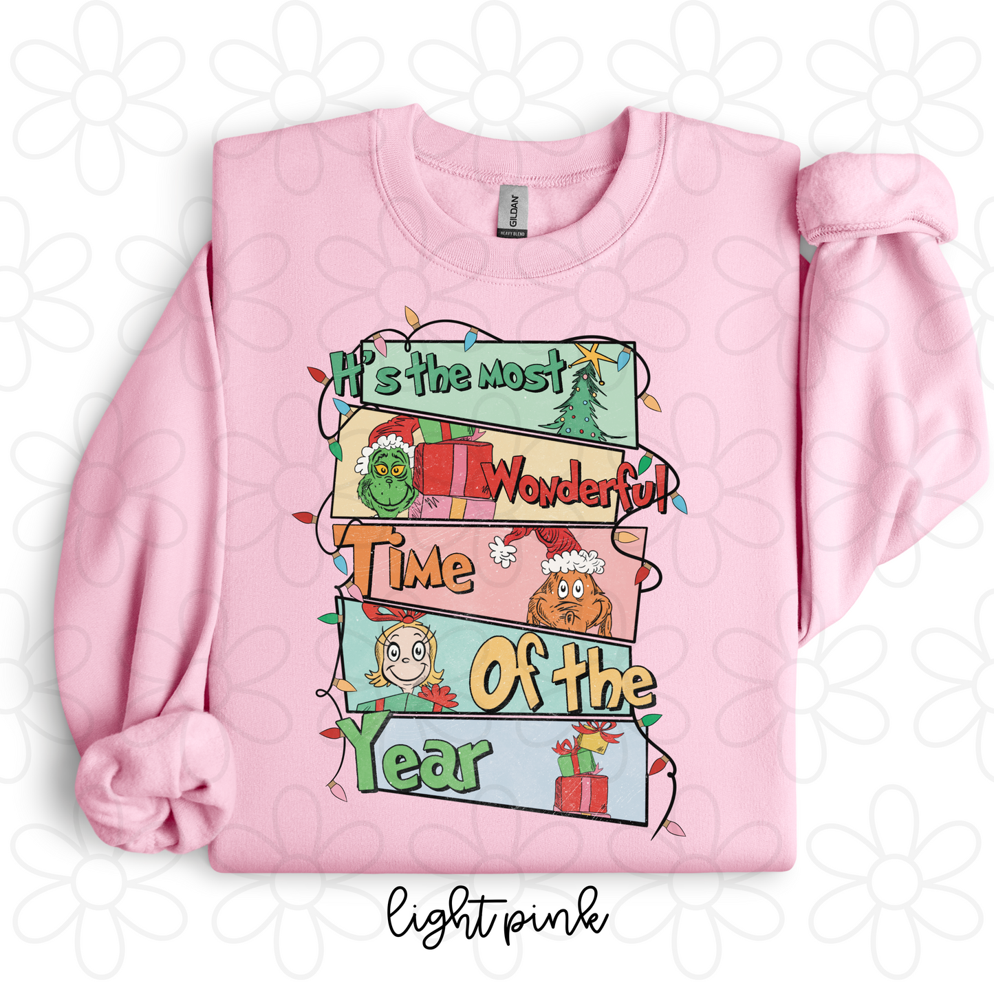 Grinch It's The Most Wonderful Time of the Year Completed Tee