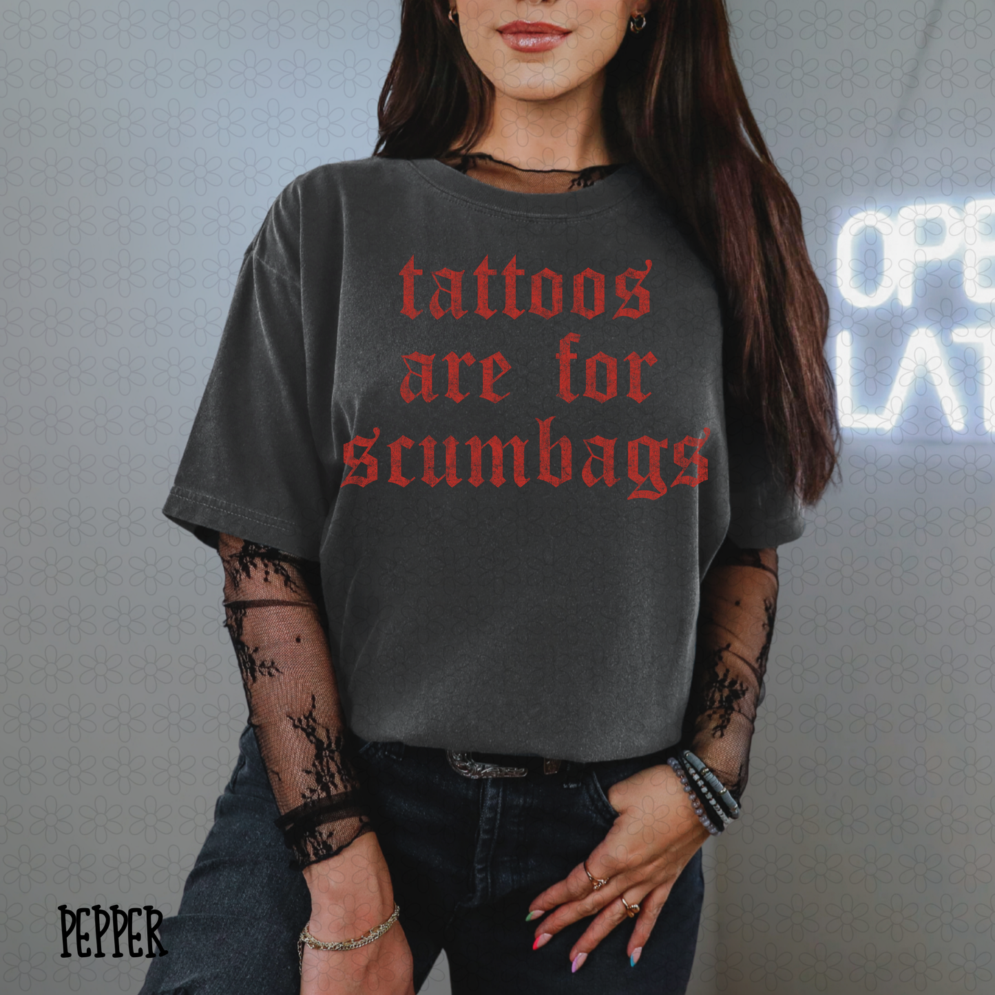 Tattoos Are For Scumbags (Multiple Colors) DTF Transfer