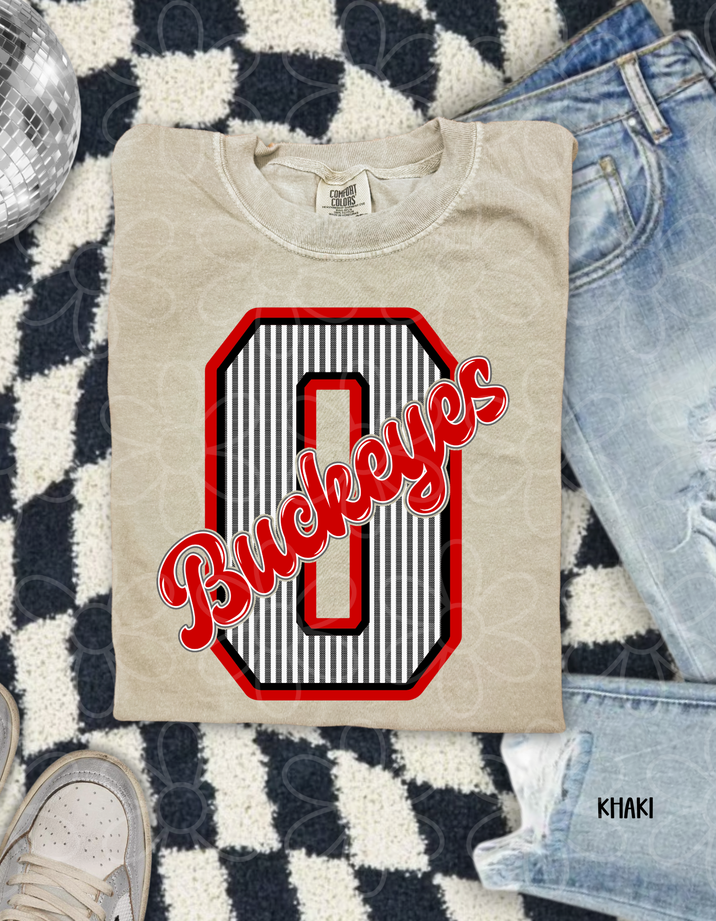 Striped Sports Teams (Multiple Options) Kids Completed Tee