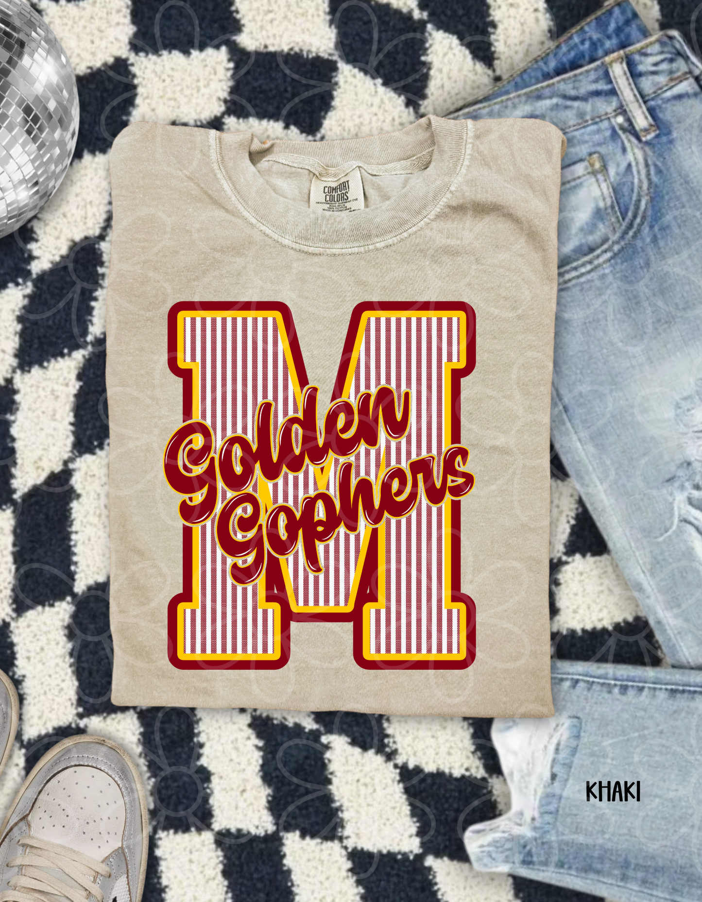 Striped Sports Teams (Multiple Options) Kids Completed Tee