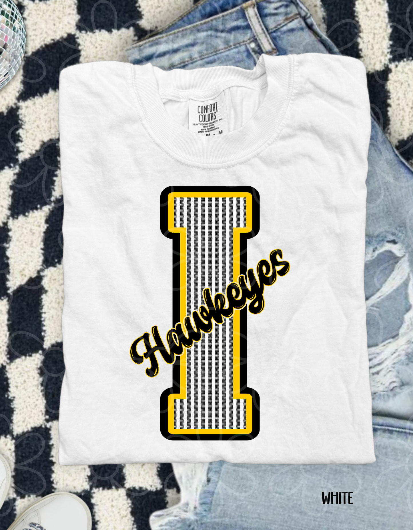 Striped Sports Teams (Multiple Options) Kids Completed Tee