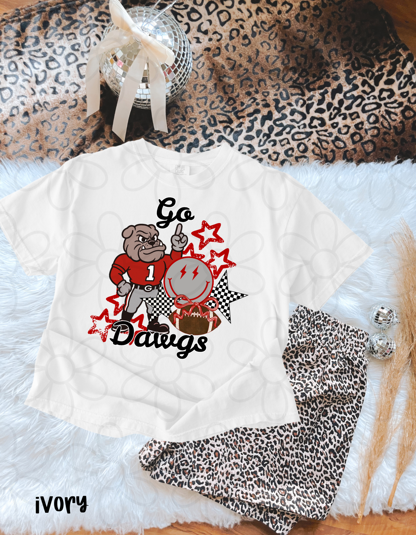 Retro Smiley Sports Teams (Multiple Options) Kids Completed Tee