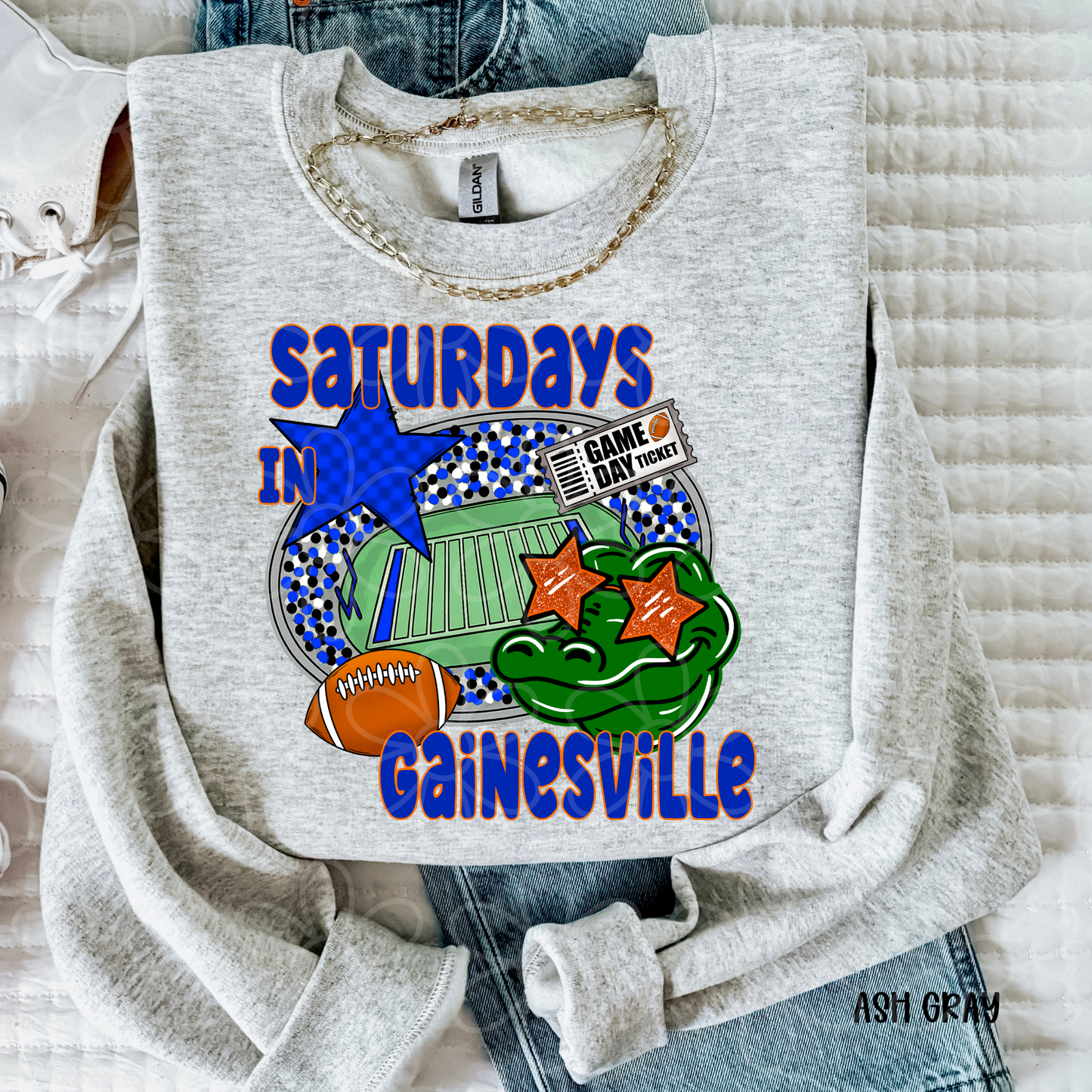 Saturdays In Football (Multiple Options) Kids Completed Tee