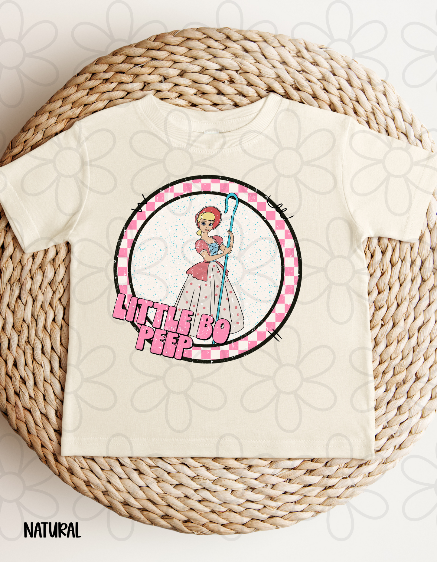 Distressed Checkered Toy Story Characters (Multiple Options) Completed Tee