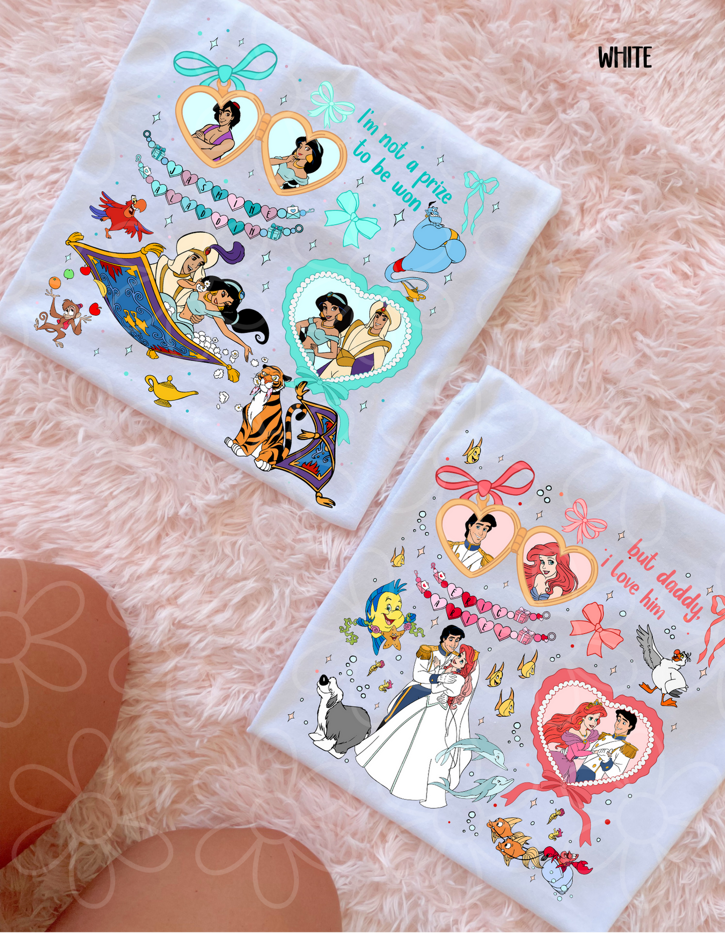 Disney Princess Hearts (Multiple Options) DTF Transfer