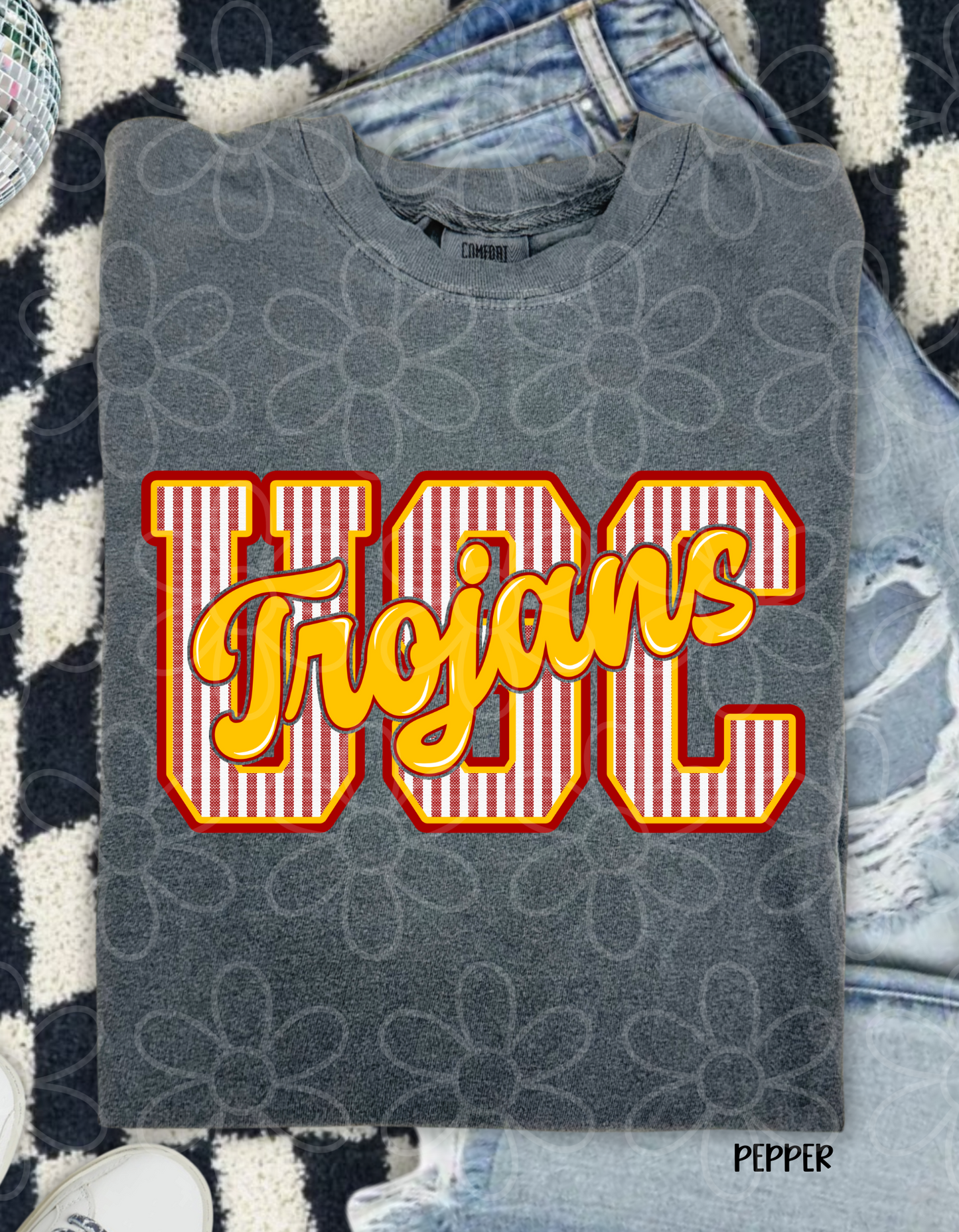 Striped Sports Teams (Multiple Options) Completed Tee