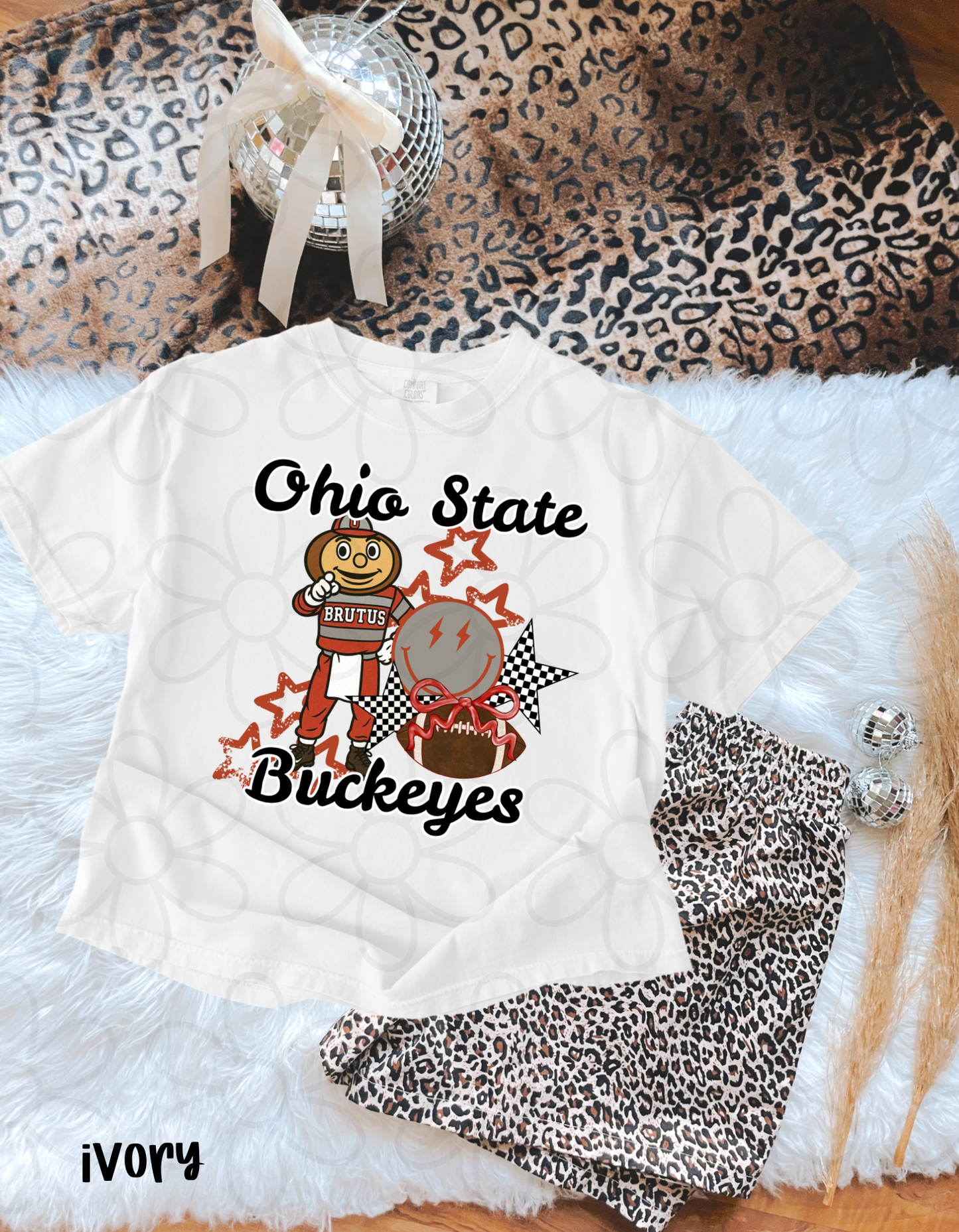 Retro Smiley Sports Teams (Multiple Options) Kids Completed Tee