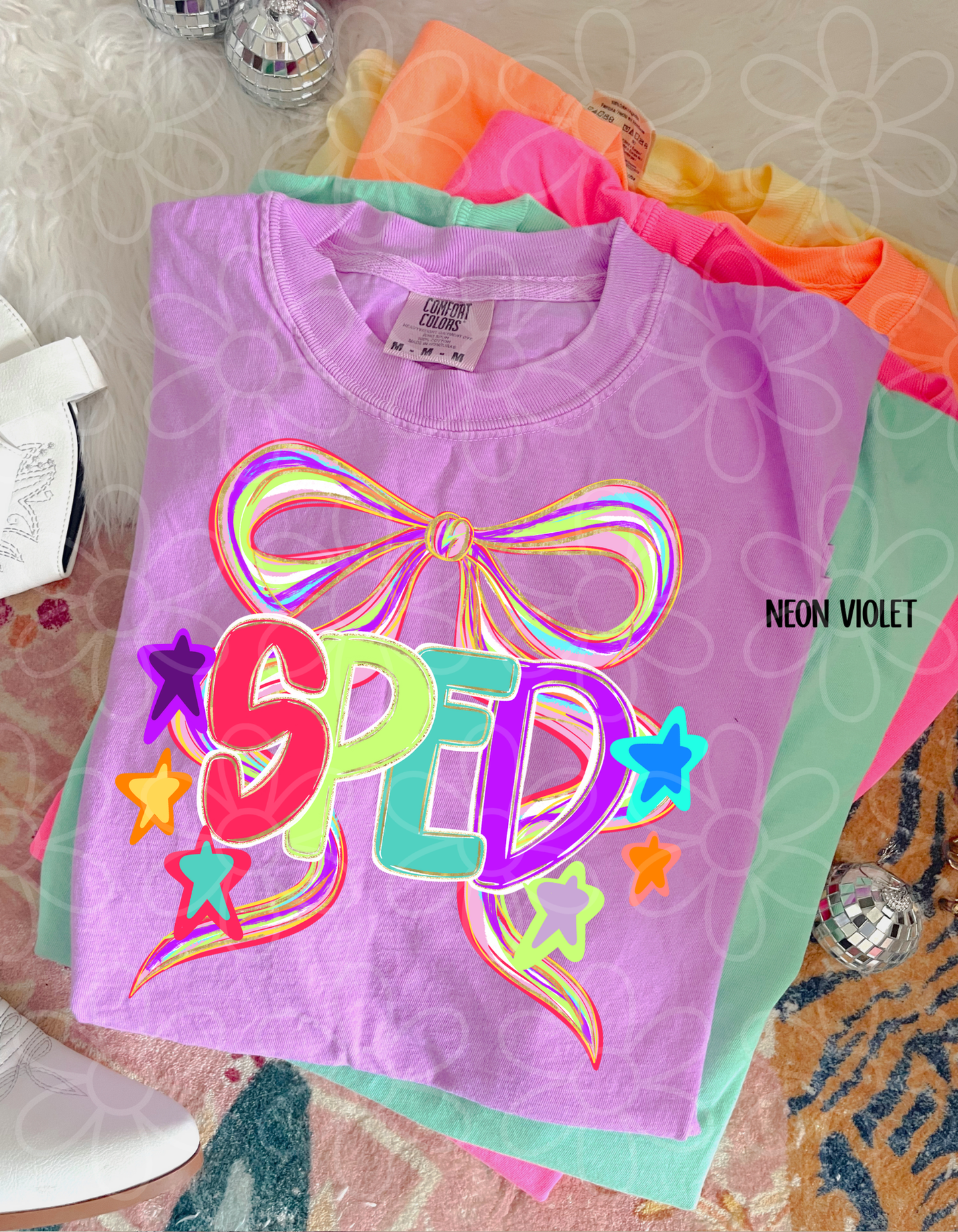 Colorful Bow School Occupations (Multiple Options) DTF Transfer