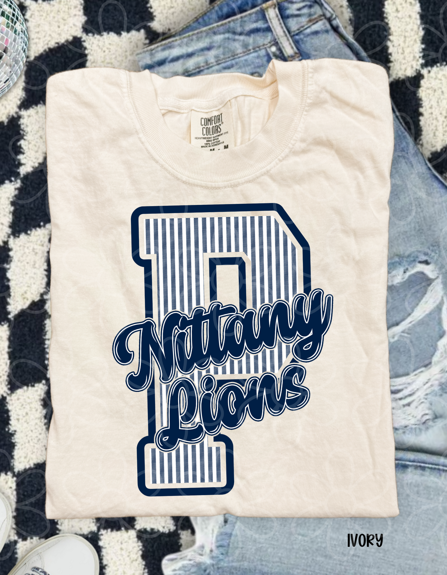 Striped Sports Teams (Multiple Options) Kids Completed Tee