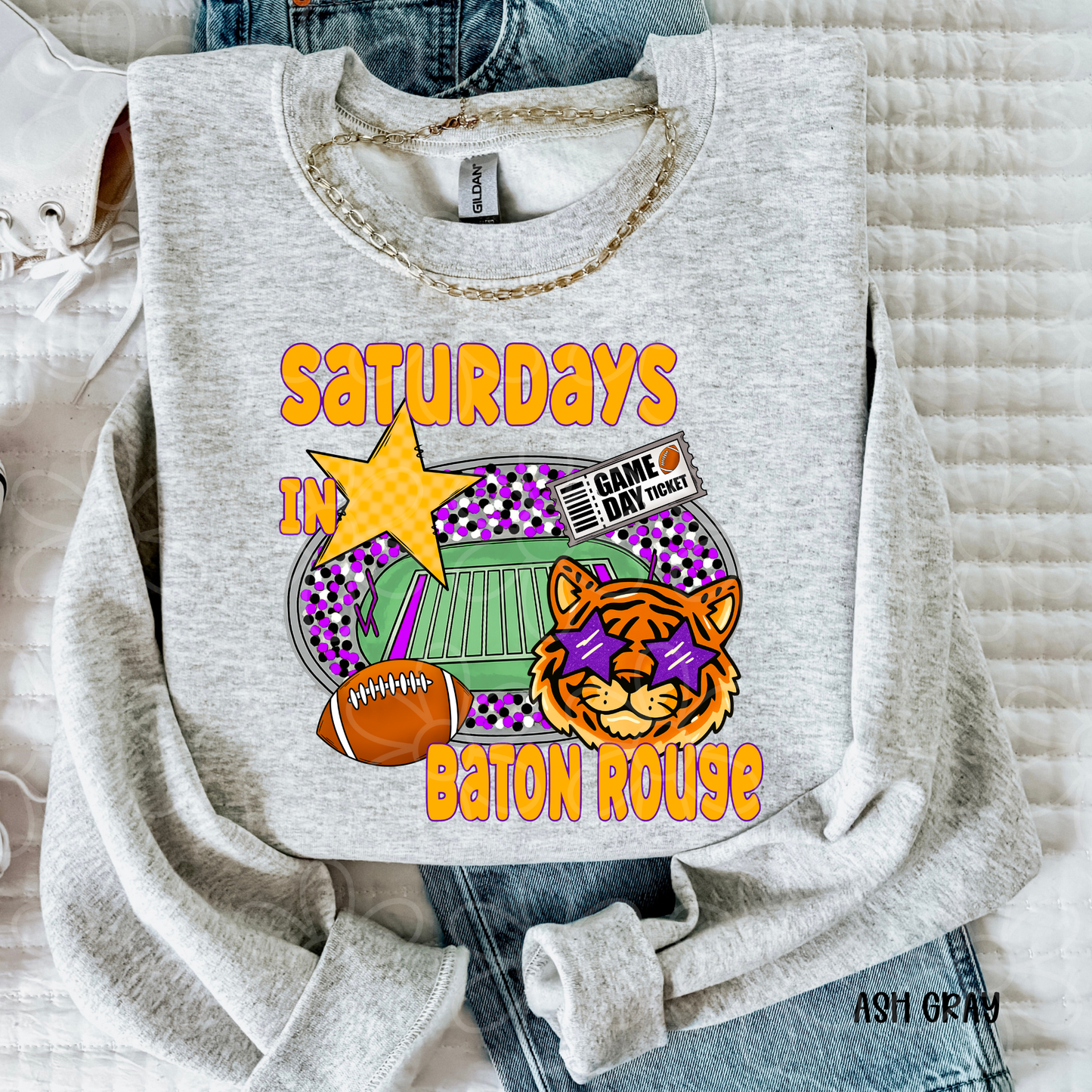 Saturdays In Football (Multiple Options) Kids Completed Tee