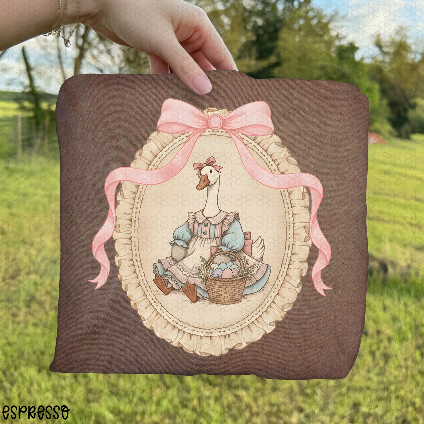 Vintage Frame Goose Bow DTF Transfer