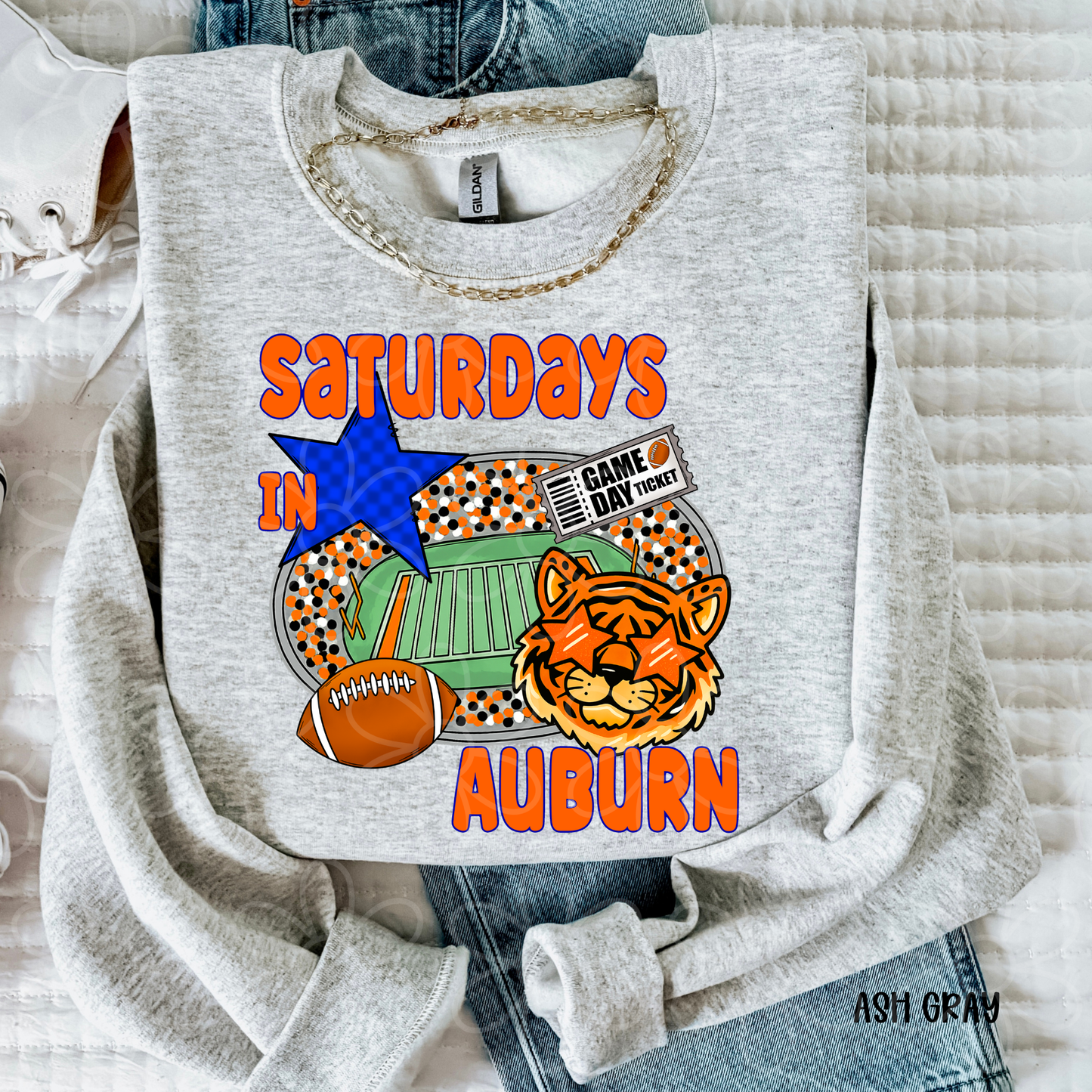 Saturdays In Football (Multiple Options) Kids Completed Tee