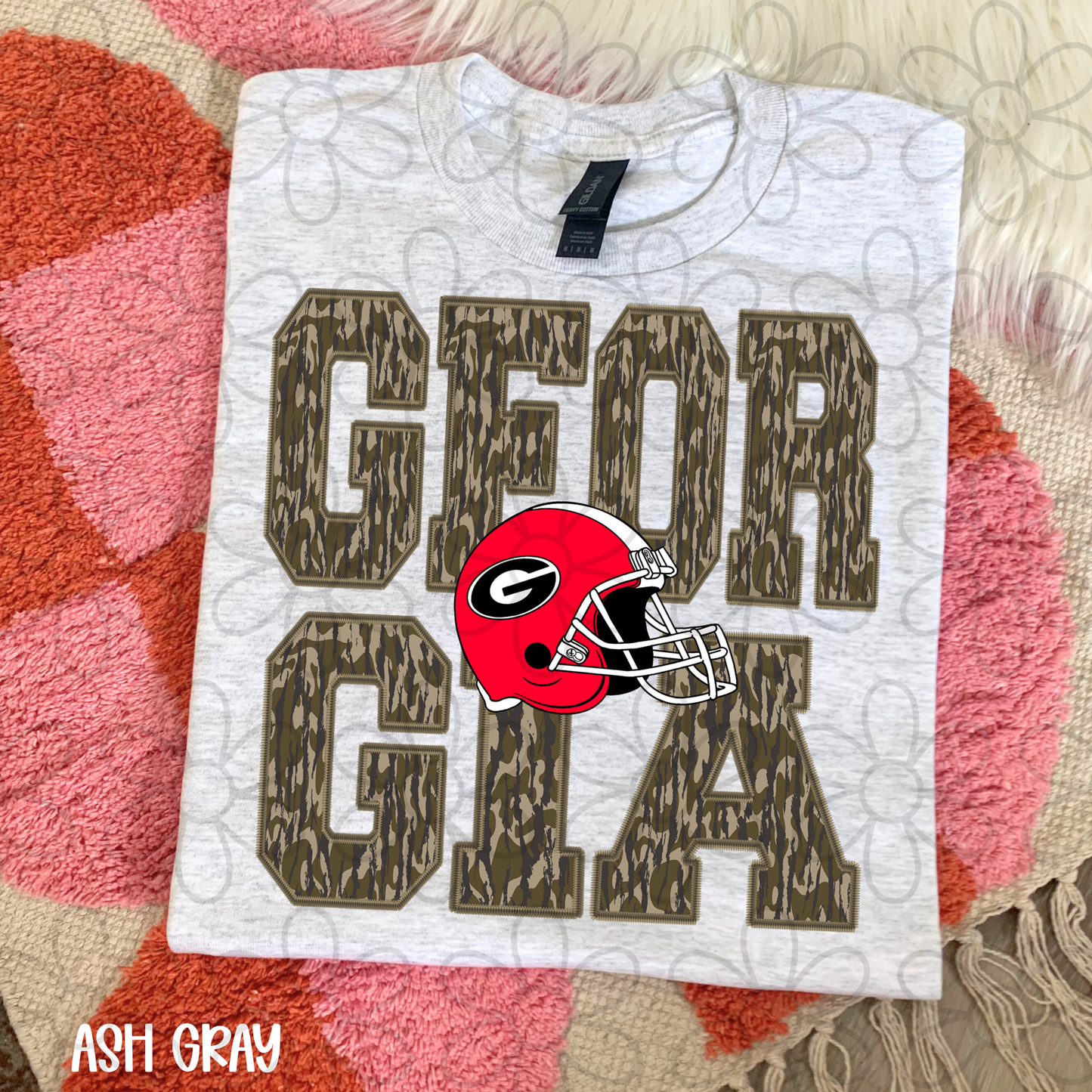Camo Teams Football Helmet (Multiple Options) Completed Tee