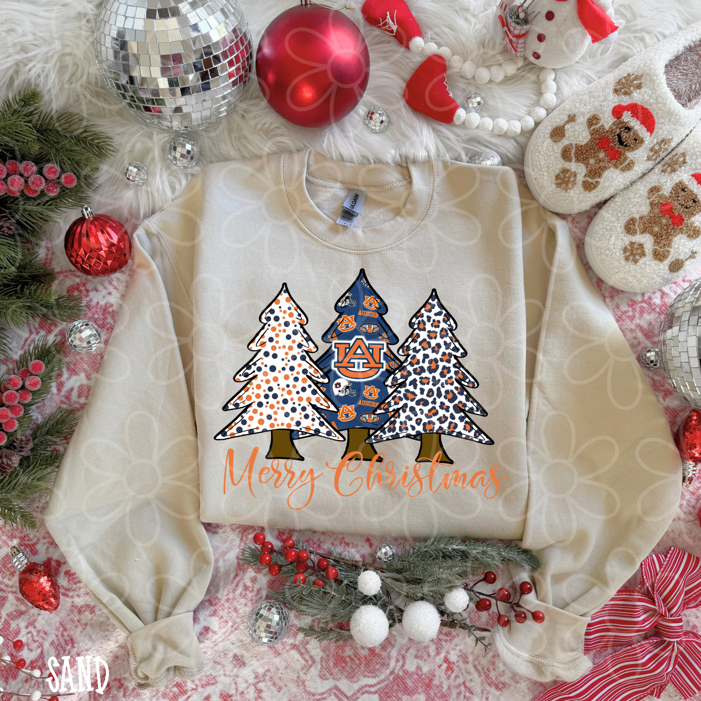 Merry Christmas Sports Team Trees (Multiple Options) Completed Tee