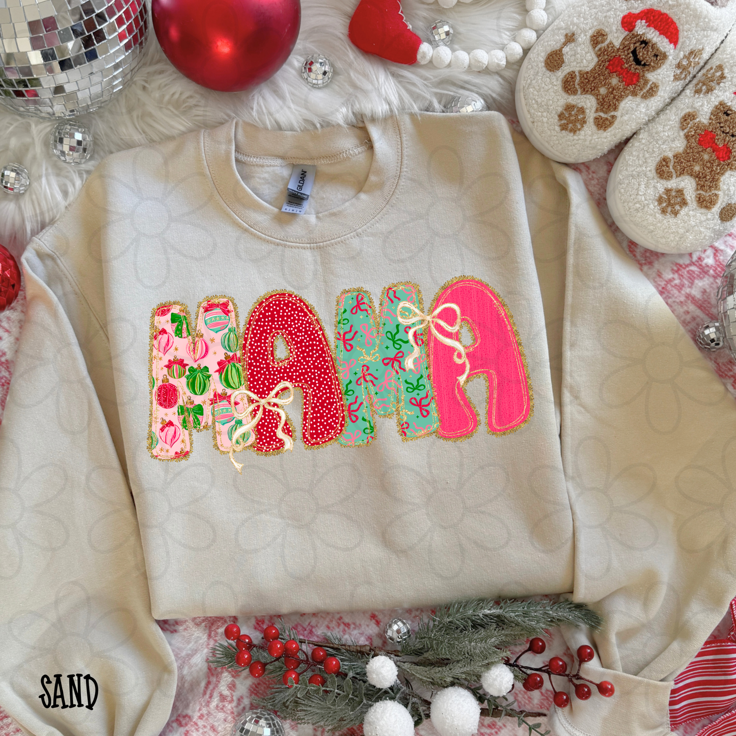 Christmas Bows Names (Multiple Options) DTF Transfer