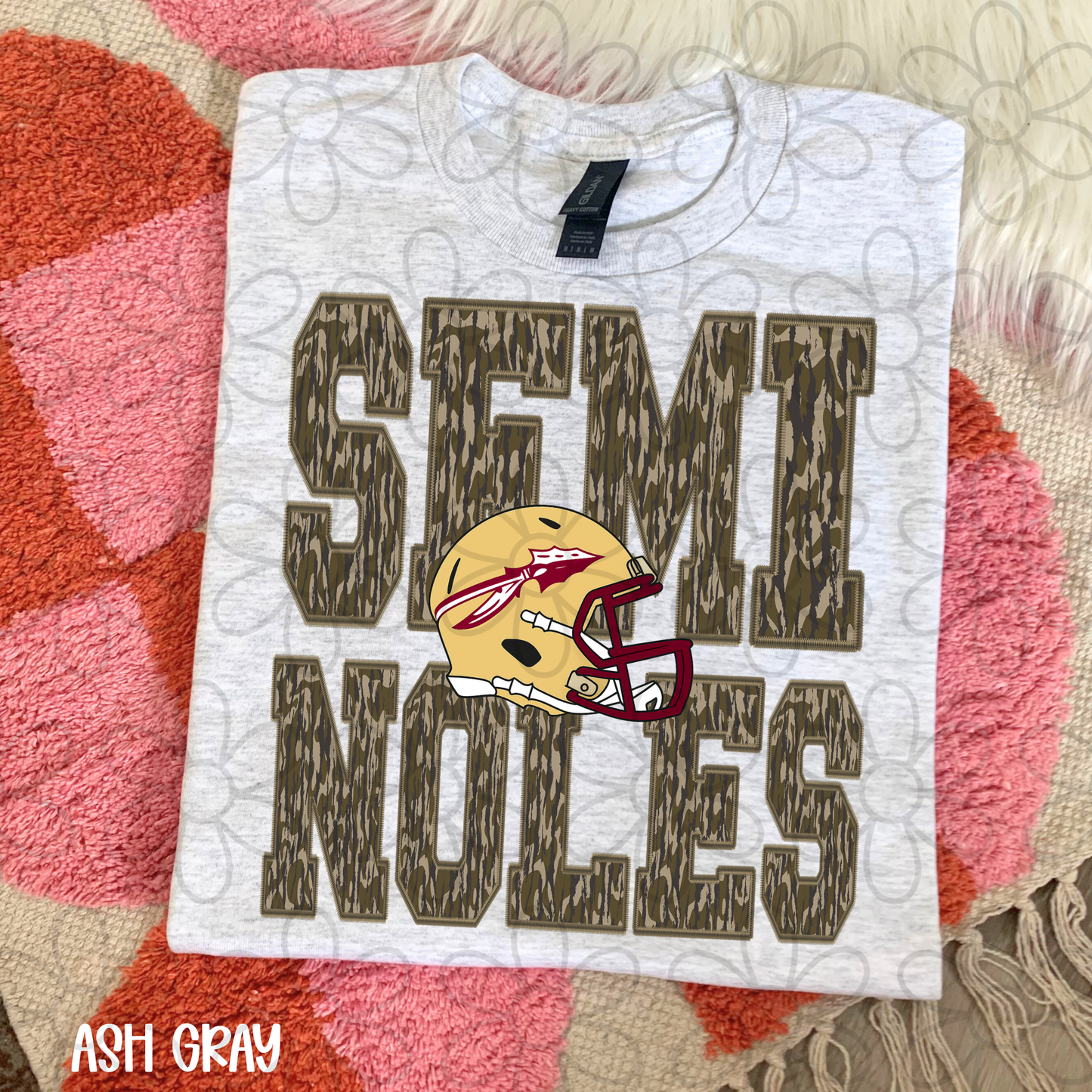 Camo Teams Football Helmet (Multiple Options) Kids Completed Tee
