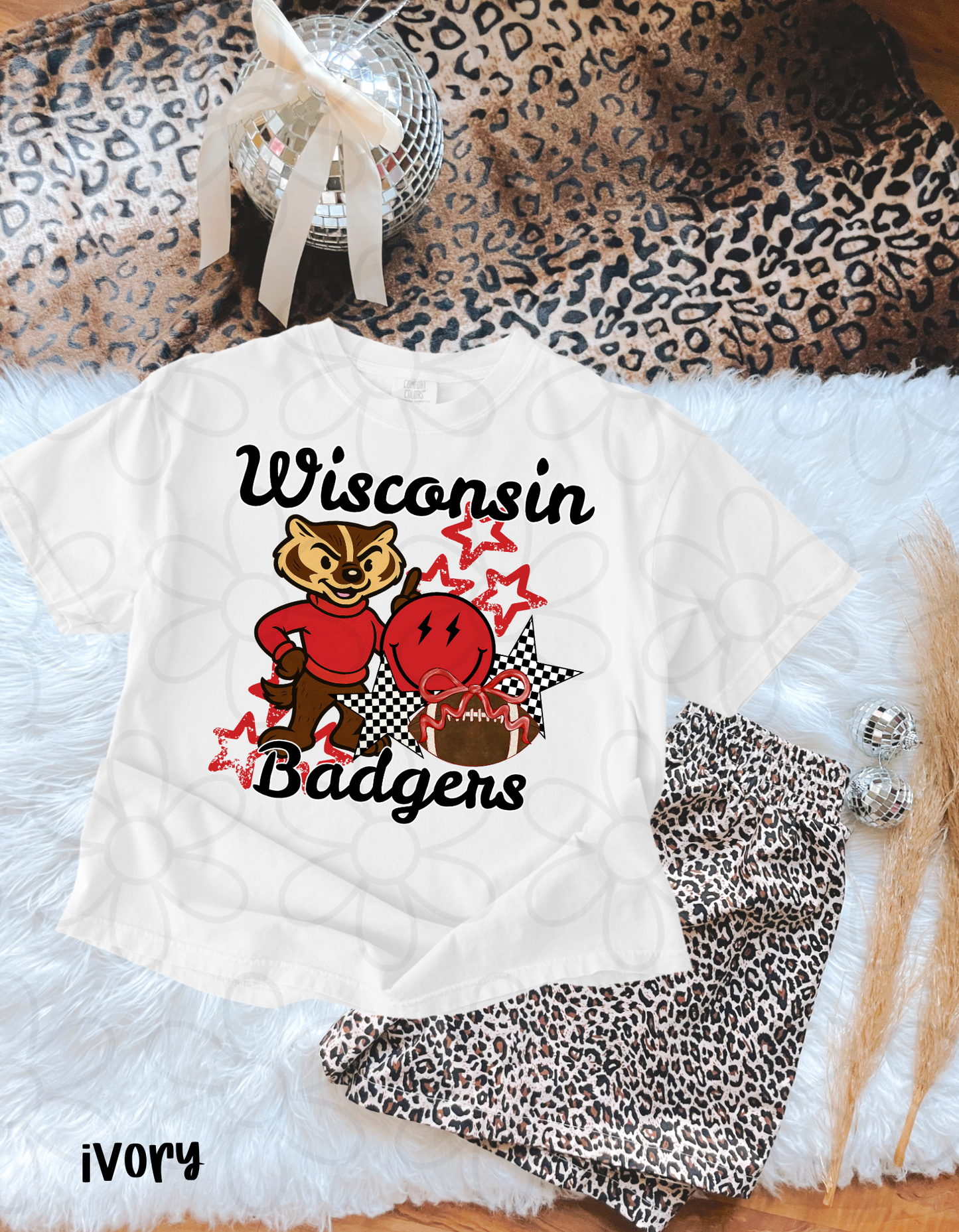 Retro Smiley Sports Teams (Multiple Options) Kids Completed Tee