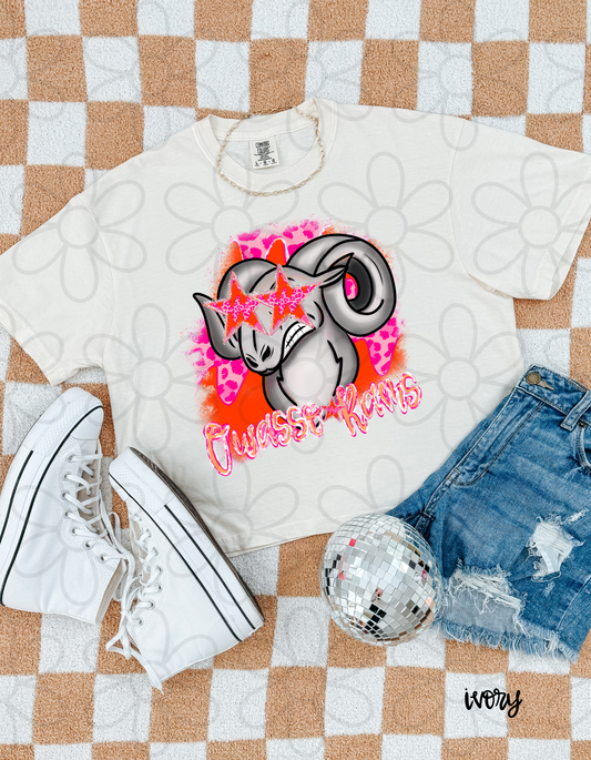 Pink Leopard Preppy Mascots (Multiple Options) Kids Completed Tee