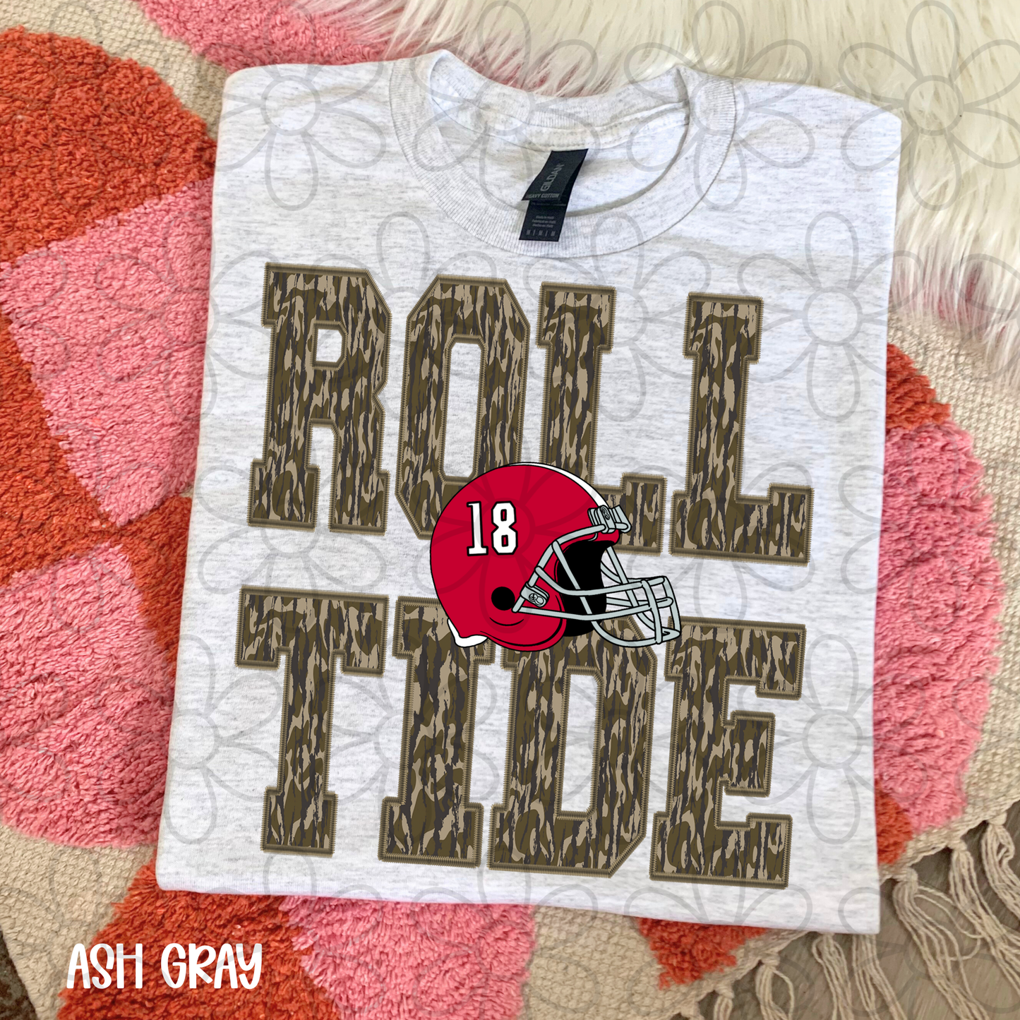 Camo Teams Football Helmet (Multiple Options) Completed Tee