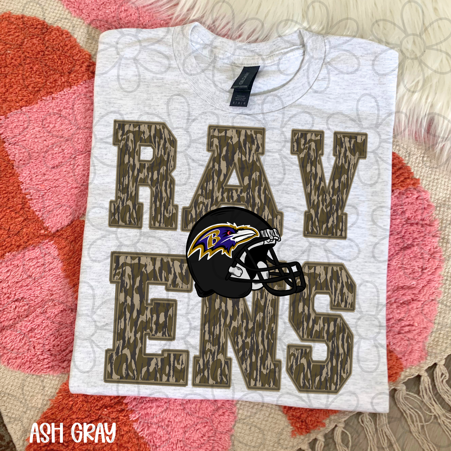 Camo Teams Football Helmet (Multiple Options) Kids Completed Tee