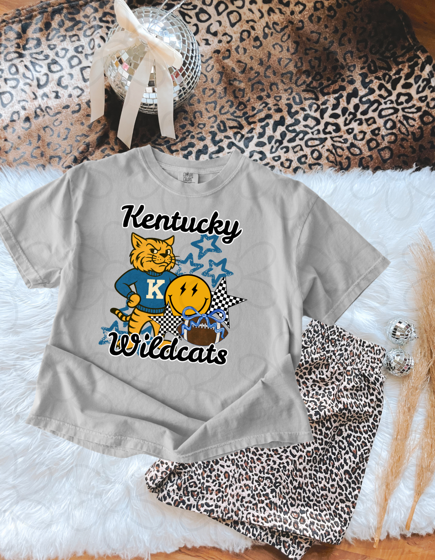 Retro Smiley Sports Teams (Multiple Options) Kids Completed Tee