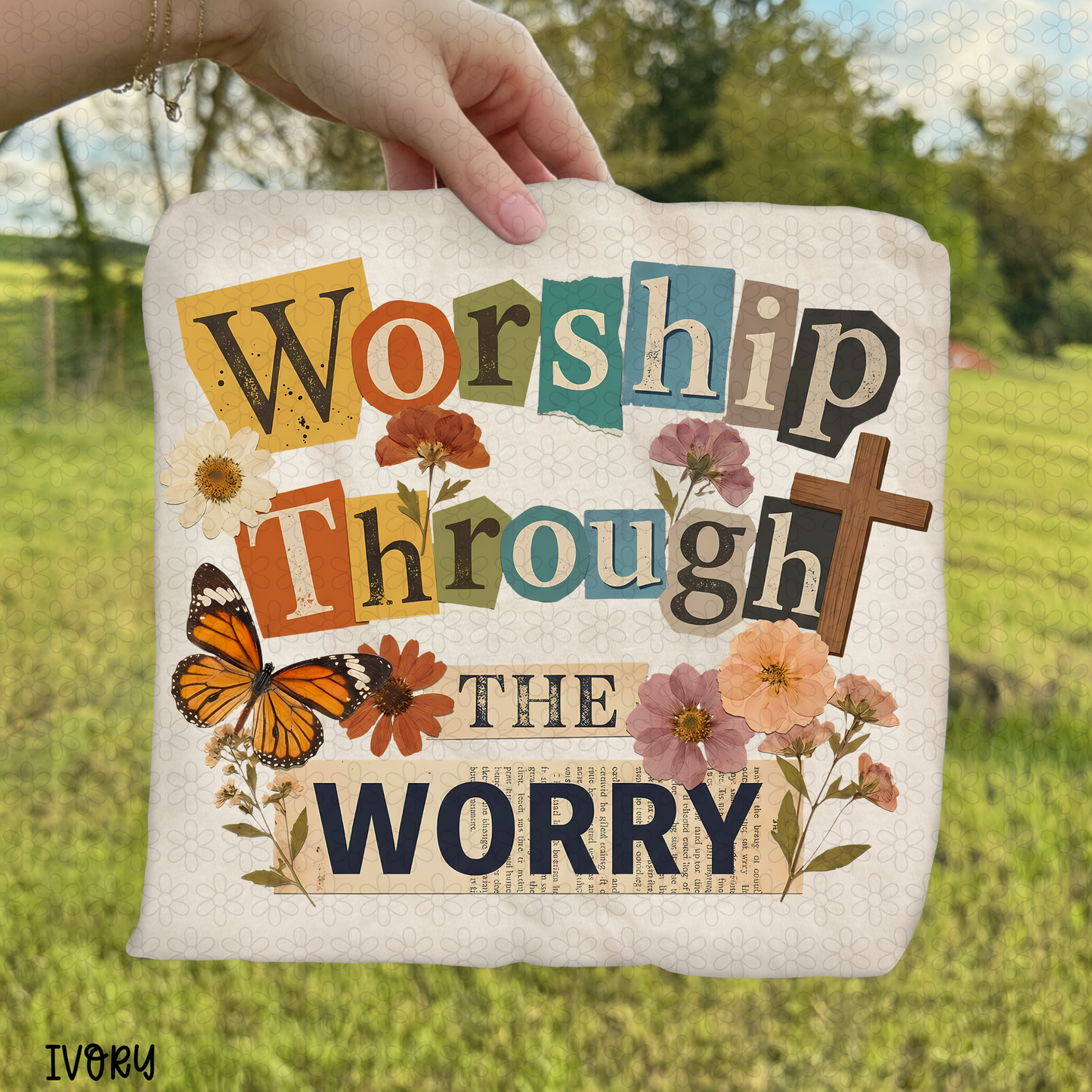 Retro Worship Through The Worry DTF Transfer
