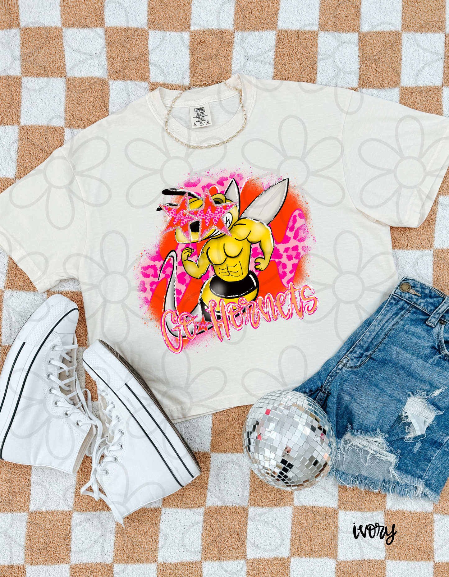 Pink Leopard Preppy Mascots (Multiple Options) Completed Tee