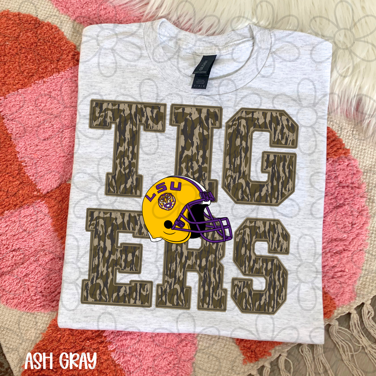Camo Teams Football Helmet (Multiple Options) Completed Tee