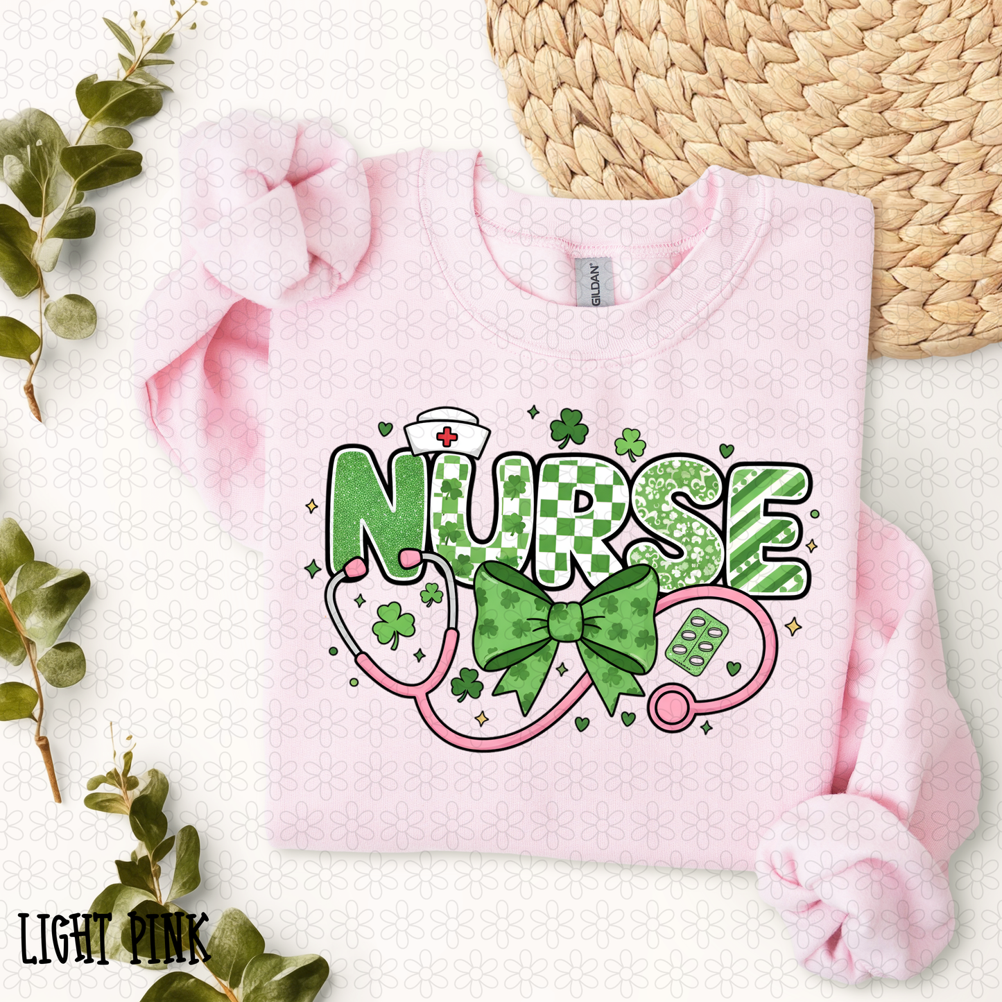 St Patricks Day Nurse DTF Transfer