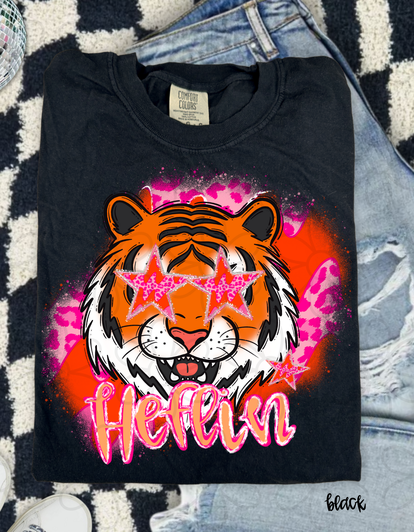 Pink Leopard Preppy Mascots (Multiple Options) Kids Completed Tee