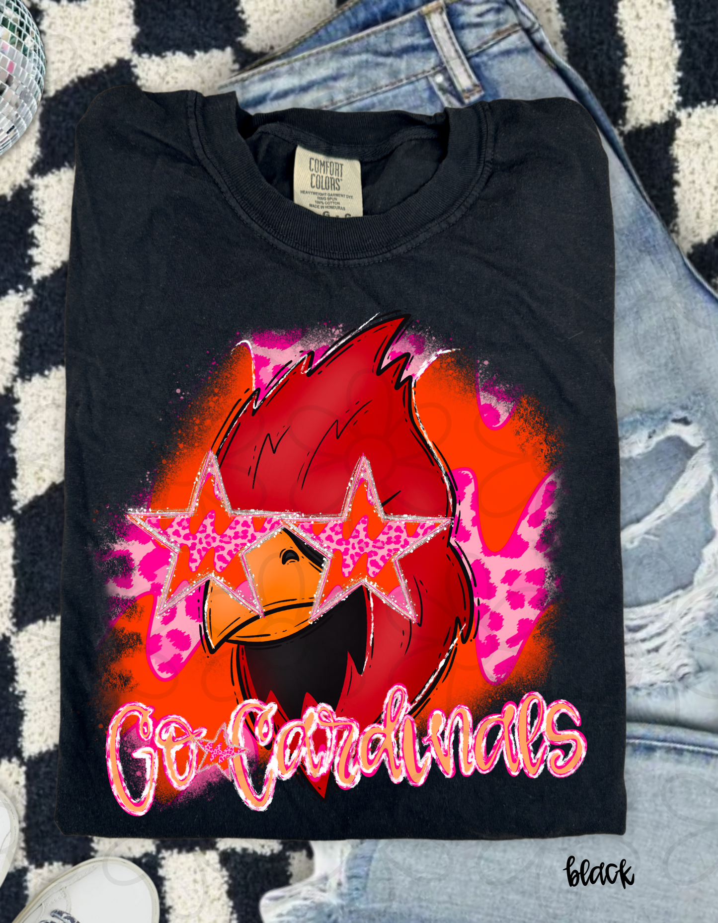 Pink Leopard Preppy Mascots (Multiple Options) Completed Tee
