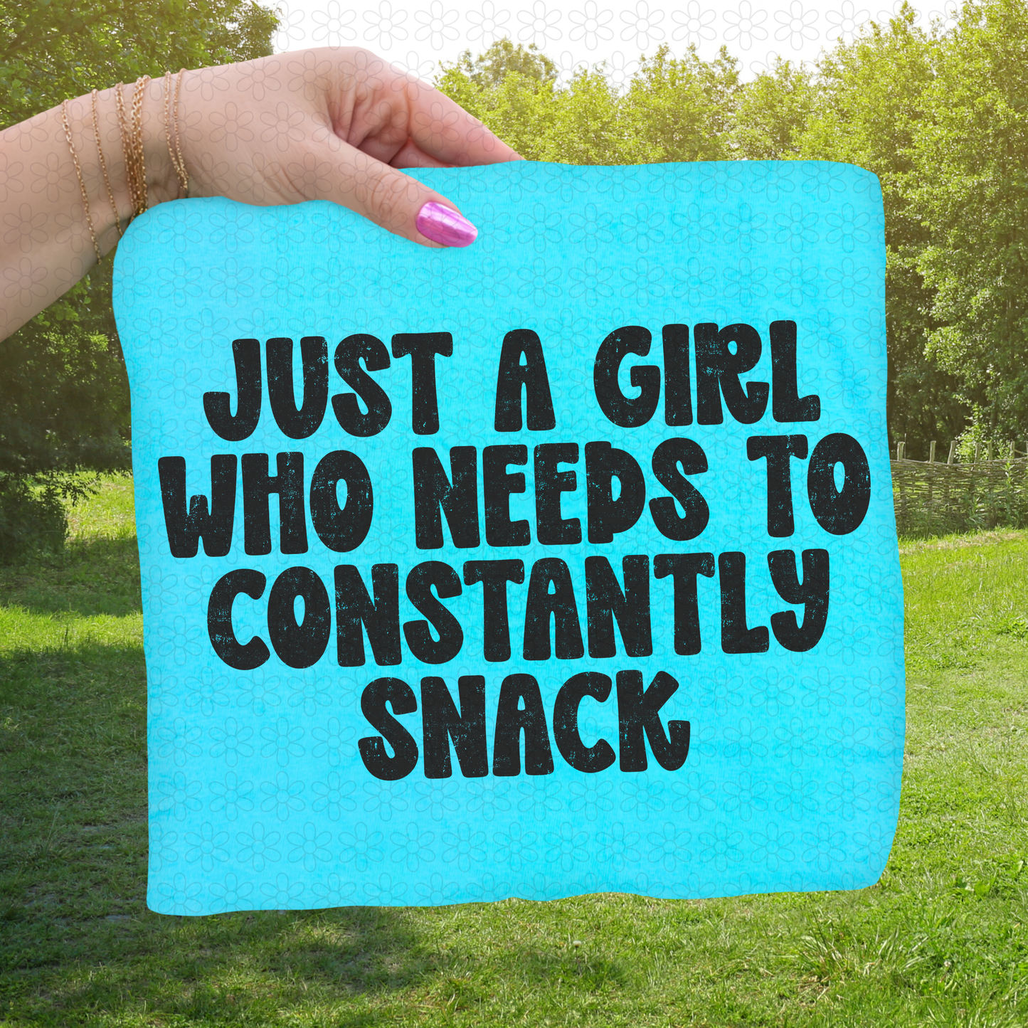 Just A Girl Who Needs To Constantly Snack DTF Transfer